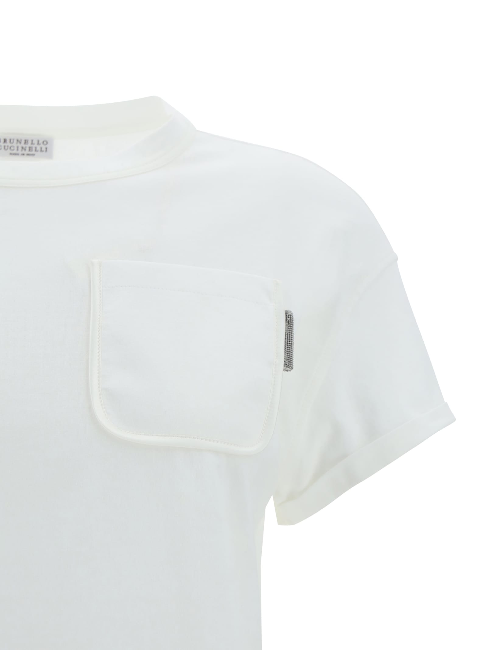 Shop Brunello Cucinelli T-shirt In White