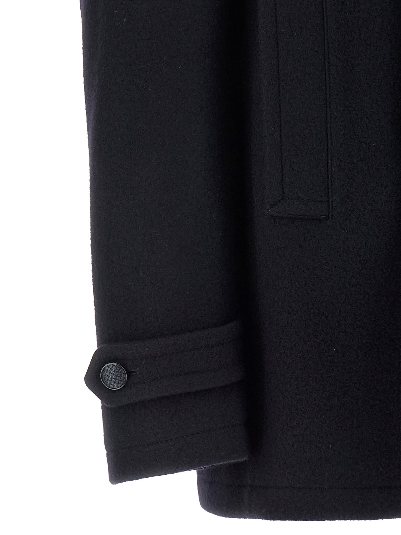 Tagliatore Double-breasted Four-pockets Coat In Black