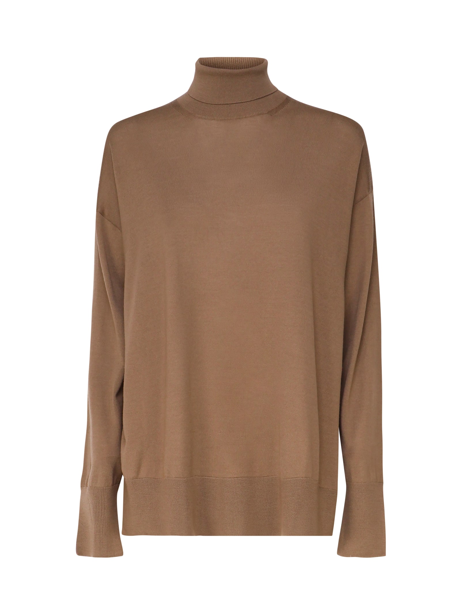 Shop 's Max Mara Livia Turtleneck Sweater In Brown