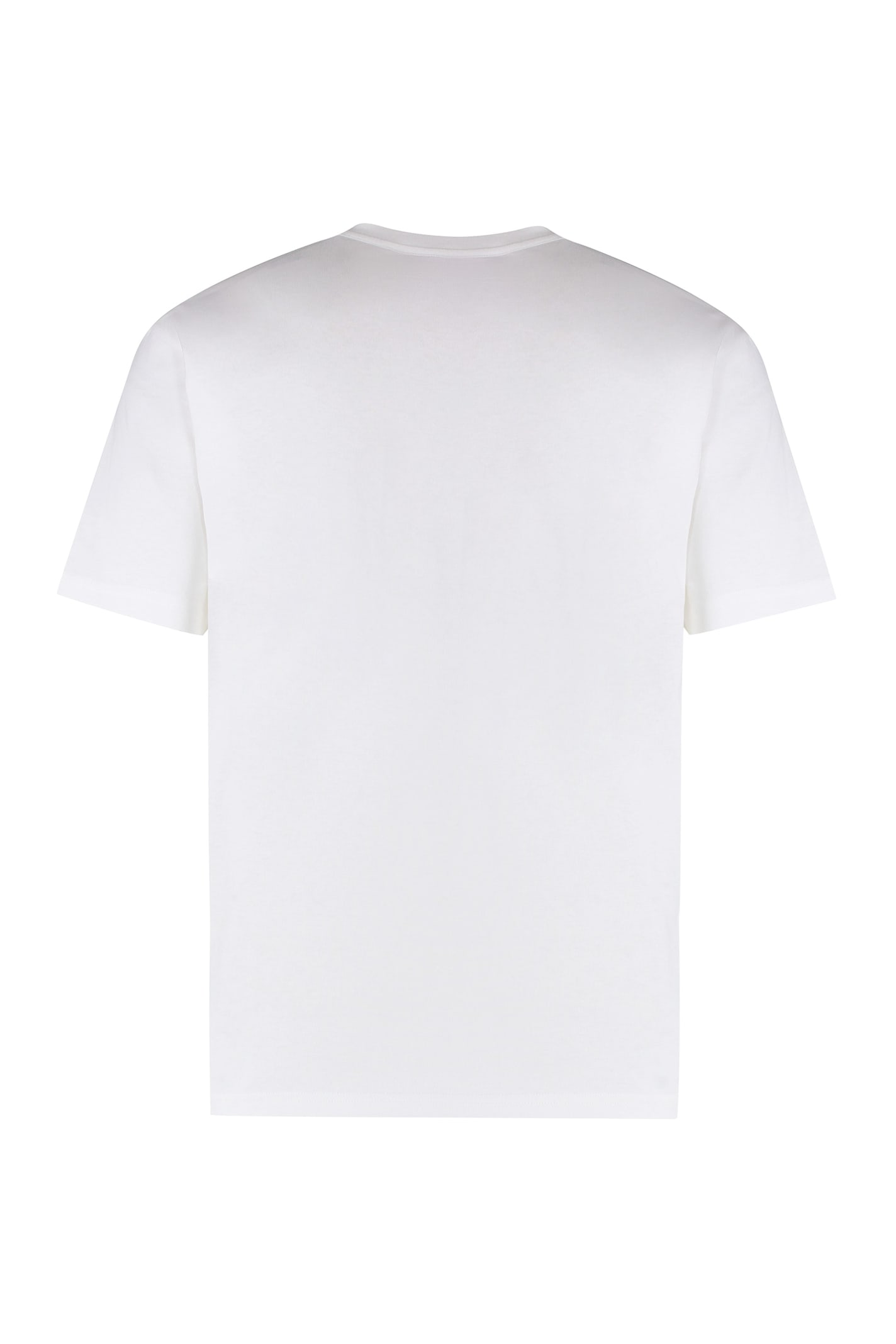 Valentino Cotton Crew-neck T-shirt In White