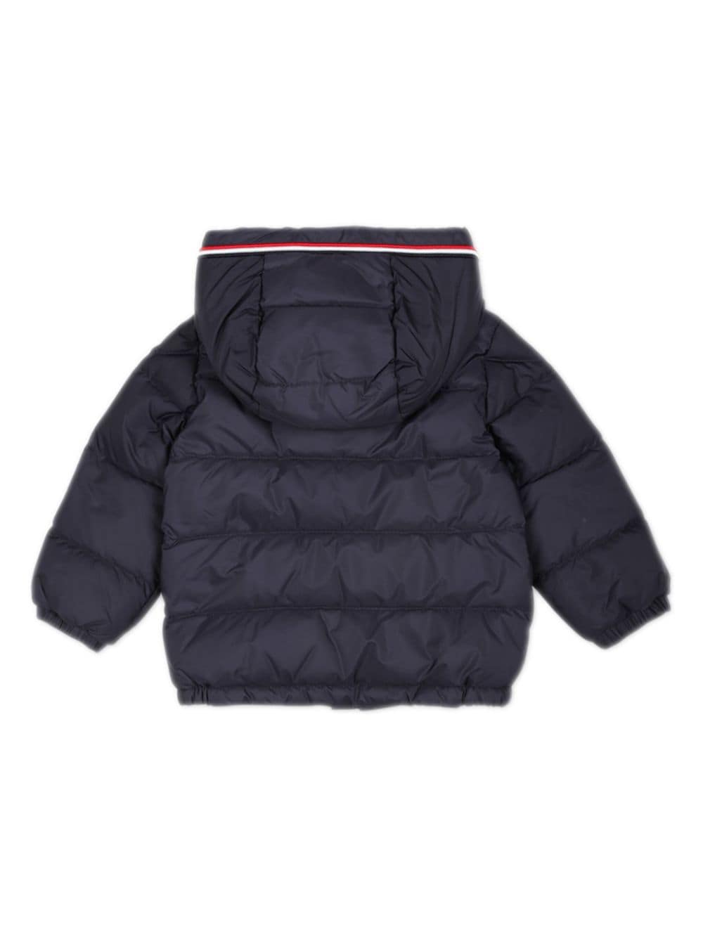 Moncler Merary Blue Down Jacket For Baby Boy With Logo In Blue