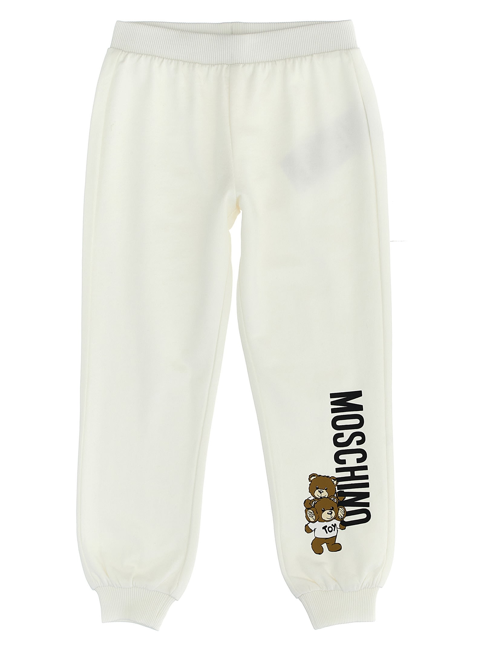 Shop Moschino Sweatshirt Suit + Logo Print Joggers In White