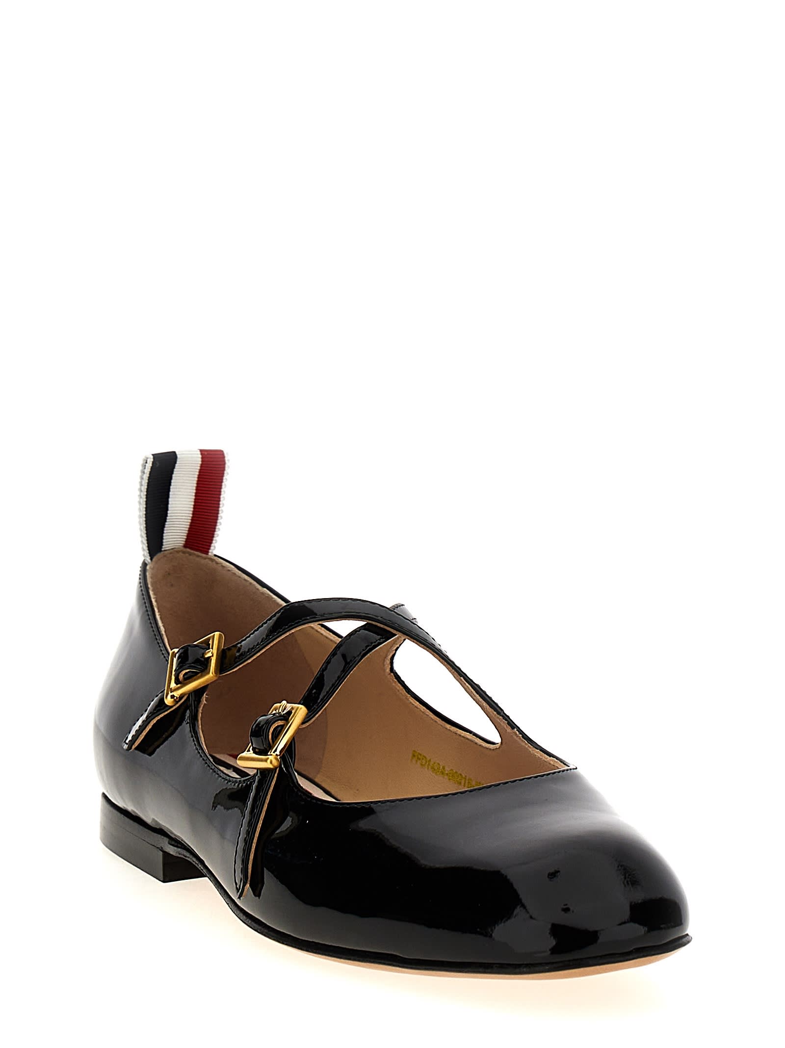 Thom Browne Criss Ballerina Shoes In Black