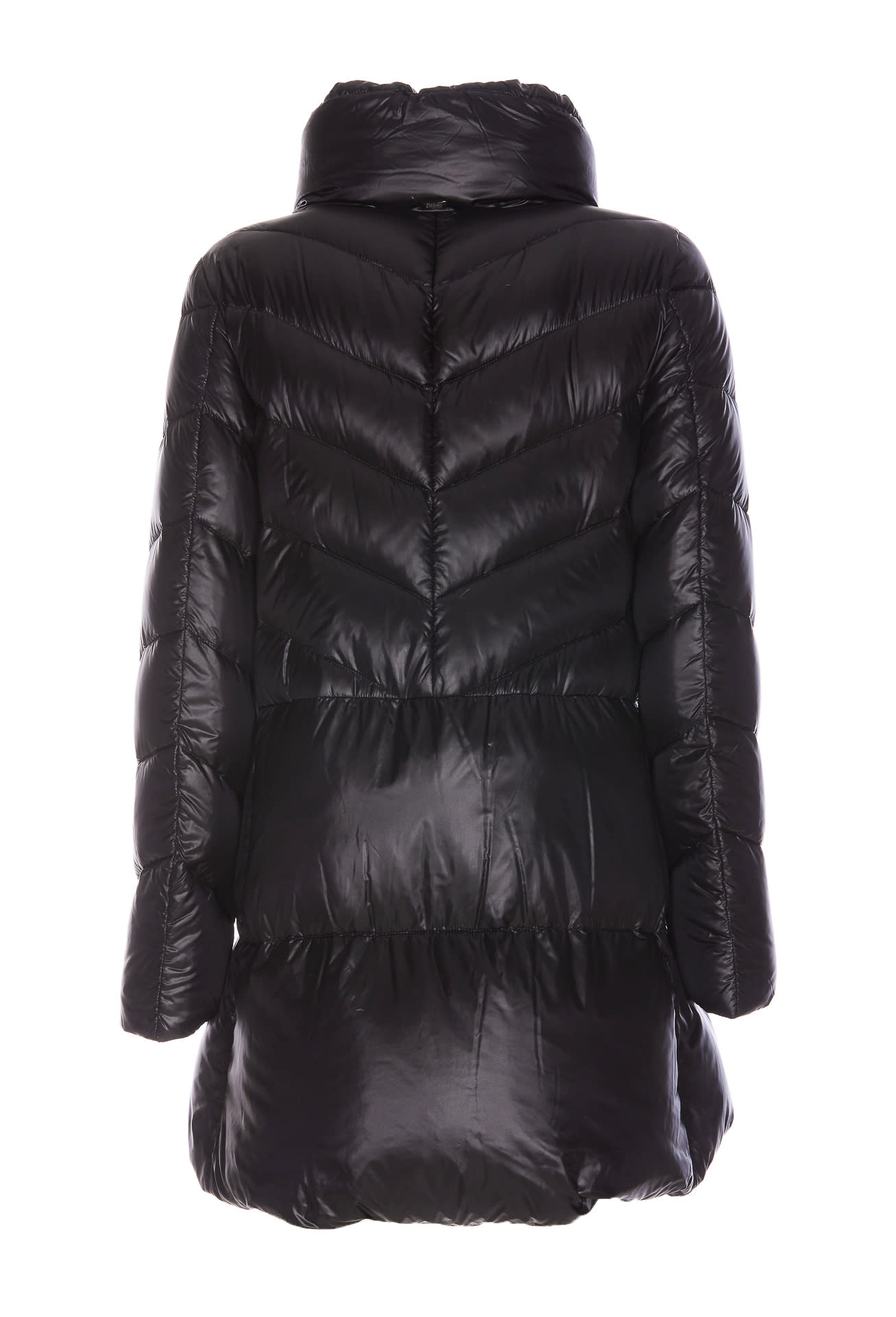 Shop Herno Down Jacket In Black