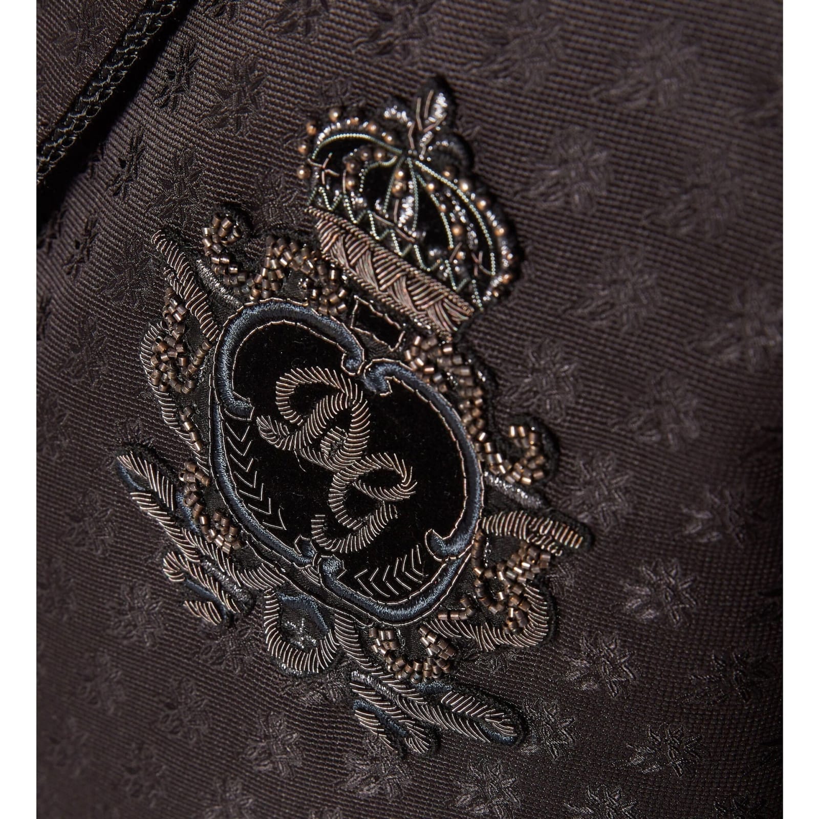 Shop Dolce & Gabbana Jacquard Tuxedo Jacket In Black