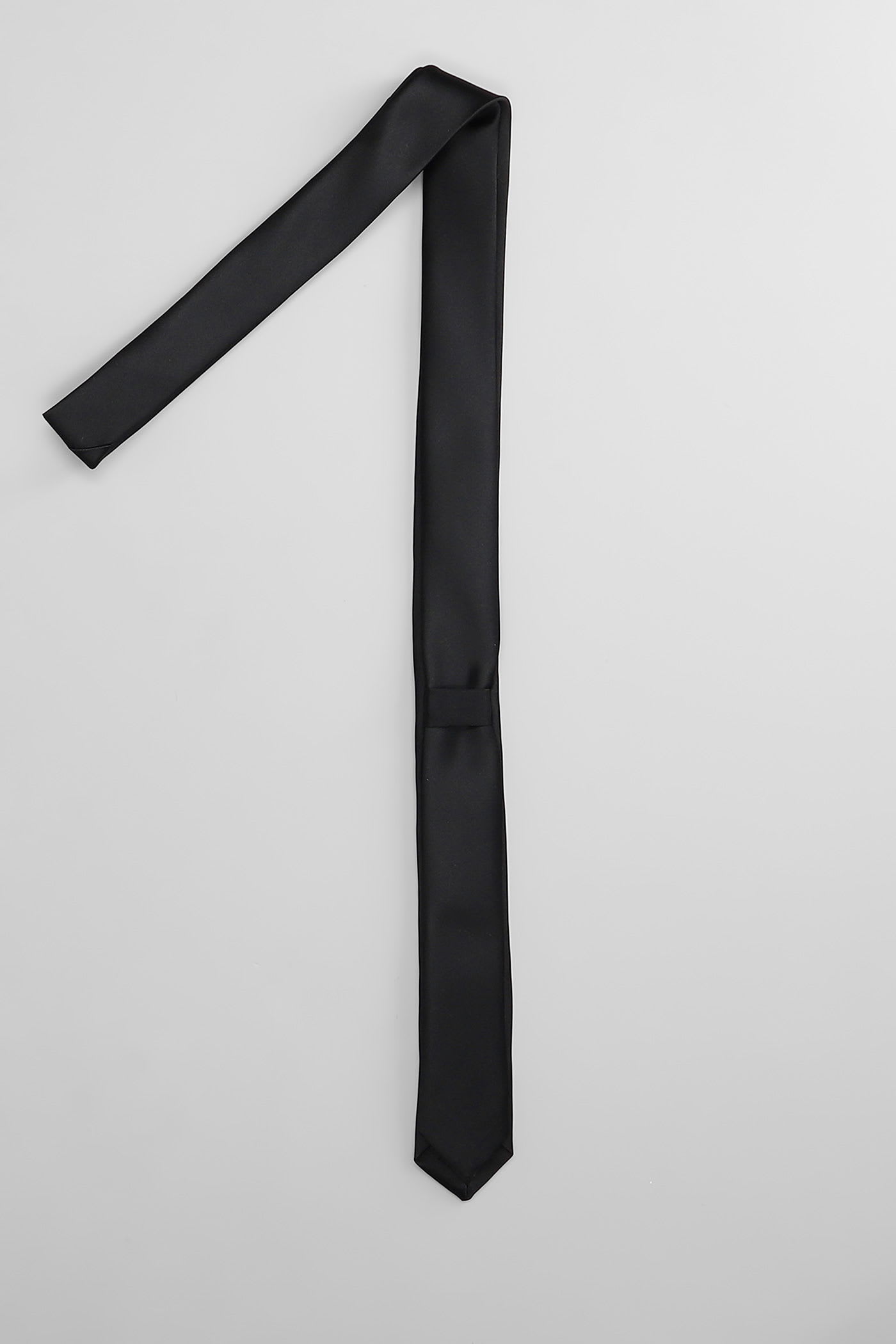 Lardini Tie In Black Polyester