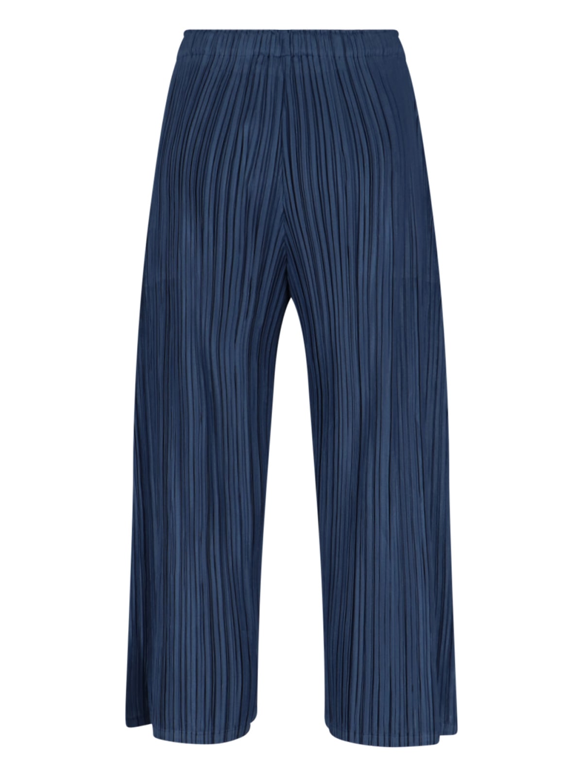 Issey Miyake Mellow Pleats Culottes In Blue