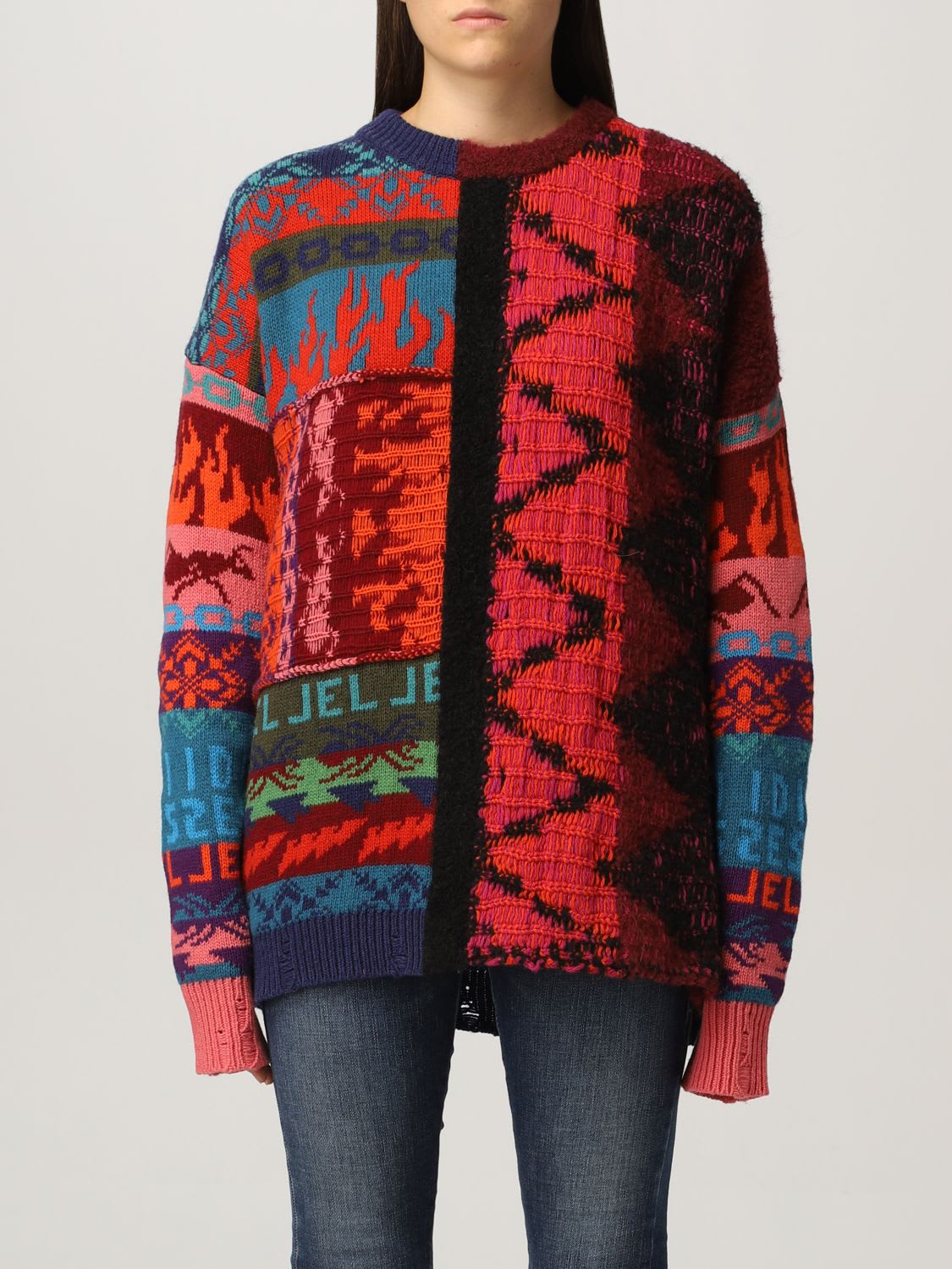 Diesel Sweater Diesel Pullover In Wool And Alpaca Jacquard Blend