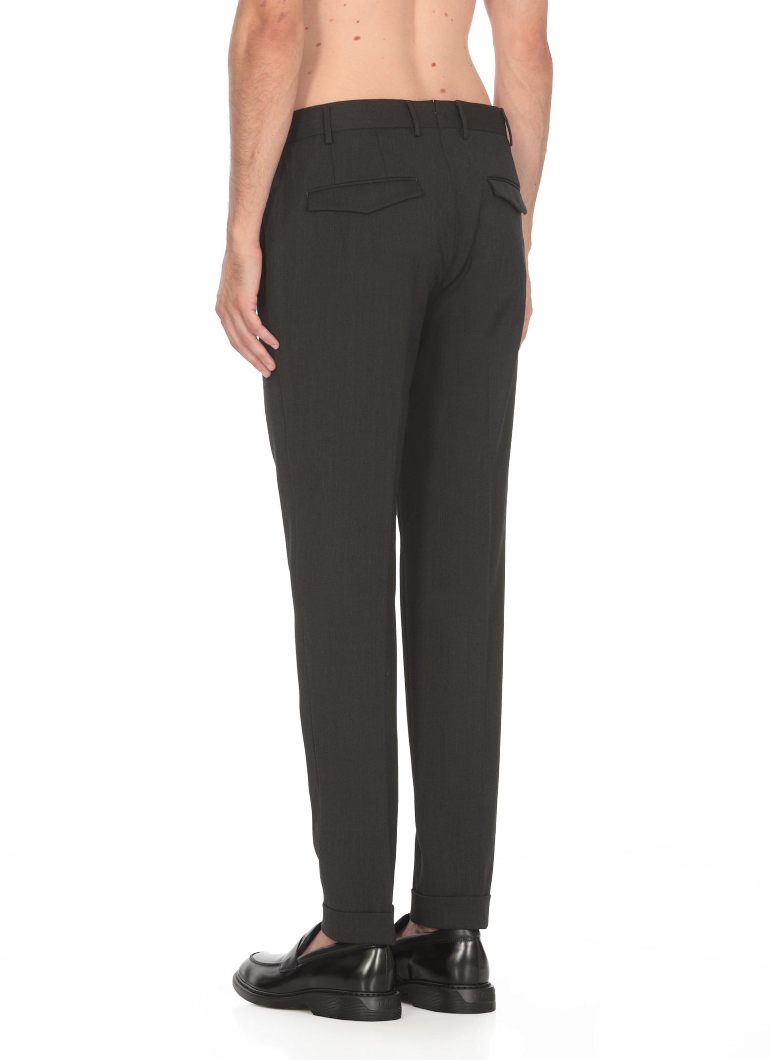 Shop Pt Torino Wool Blend Pants In Black