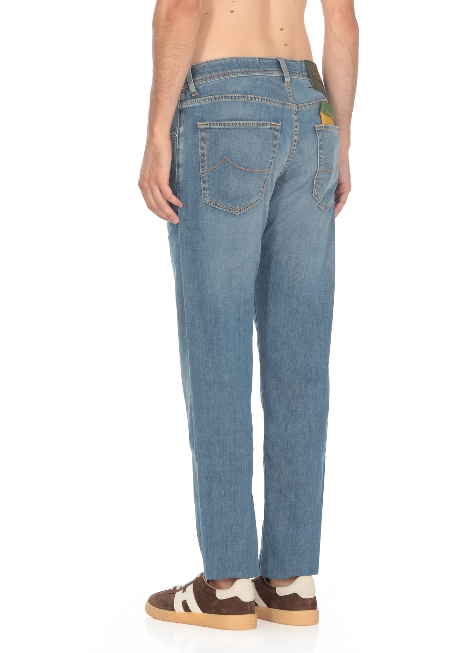 Shop Jacob Cohen Nick Slim Jeans In Blue