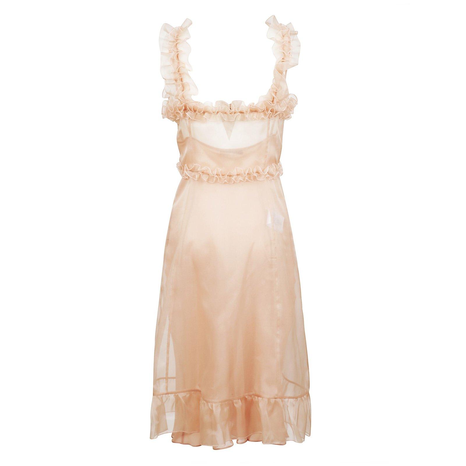 Alessandra Rich Organza Slip Dress