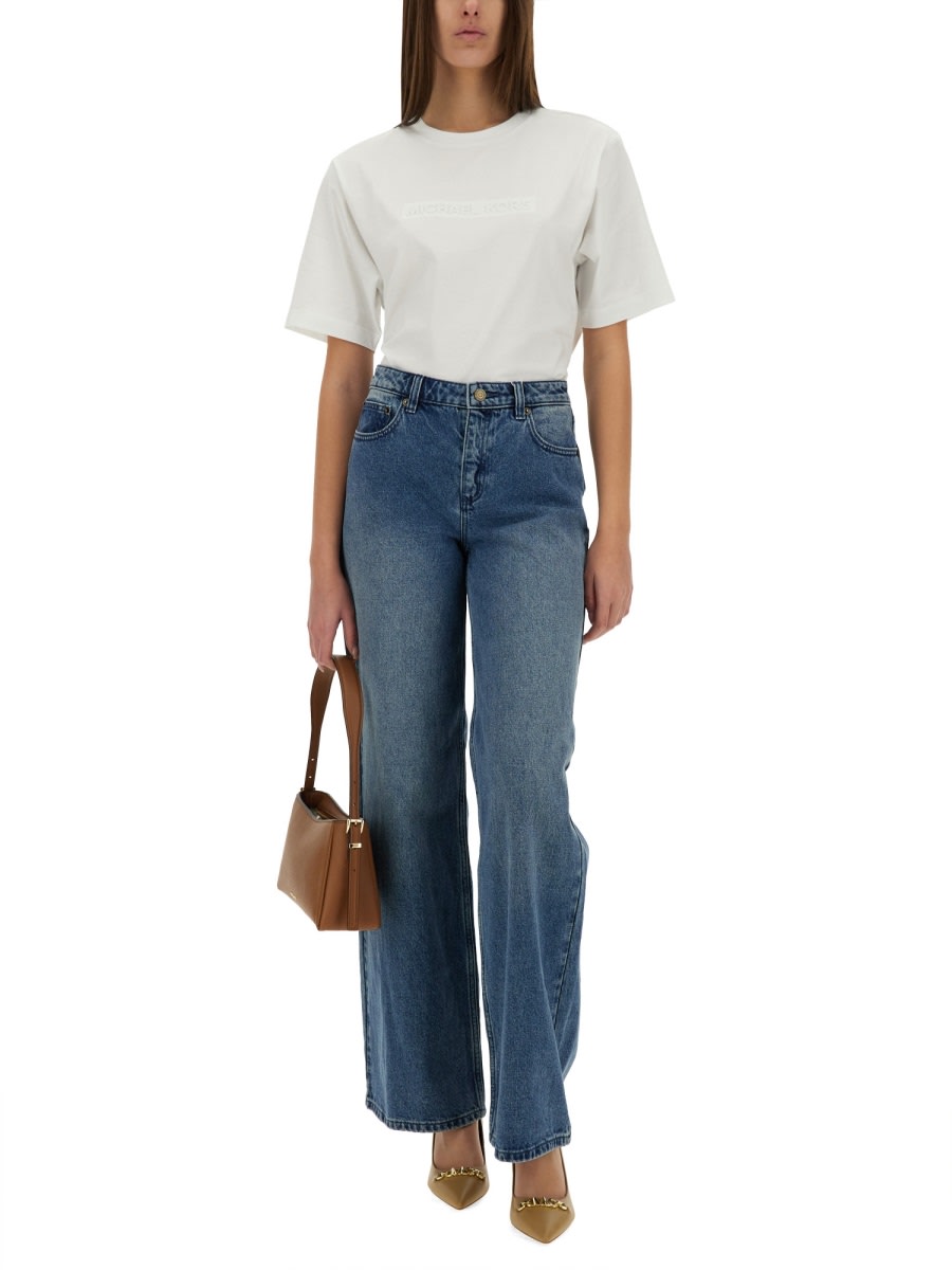 Michael Kors Straight Leg Jeans In Union Wash