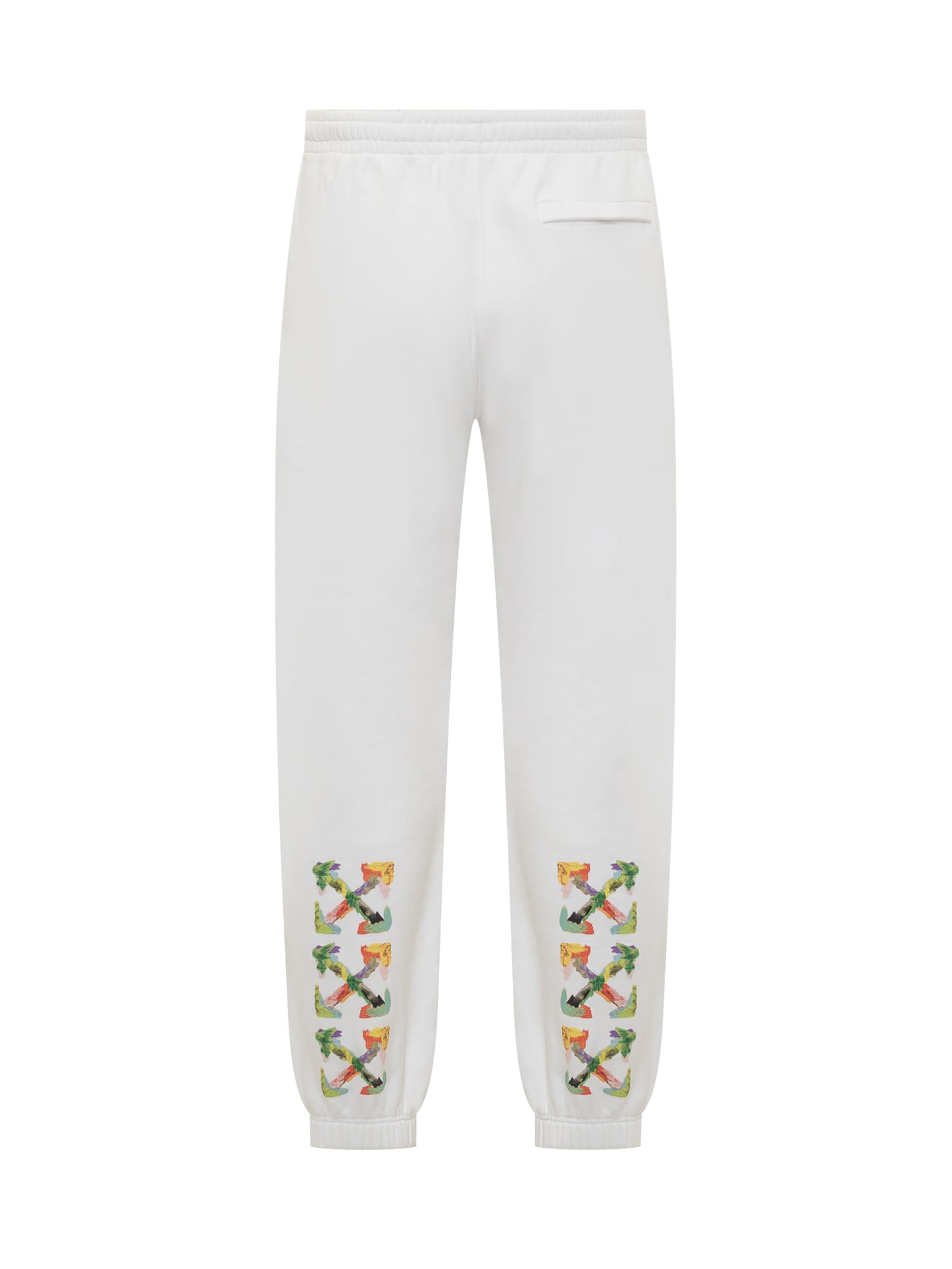 Shop Off-white Brush Skate Pants With Logo In White Multi