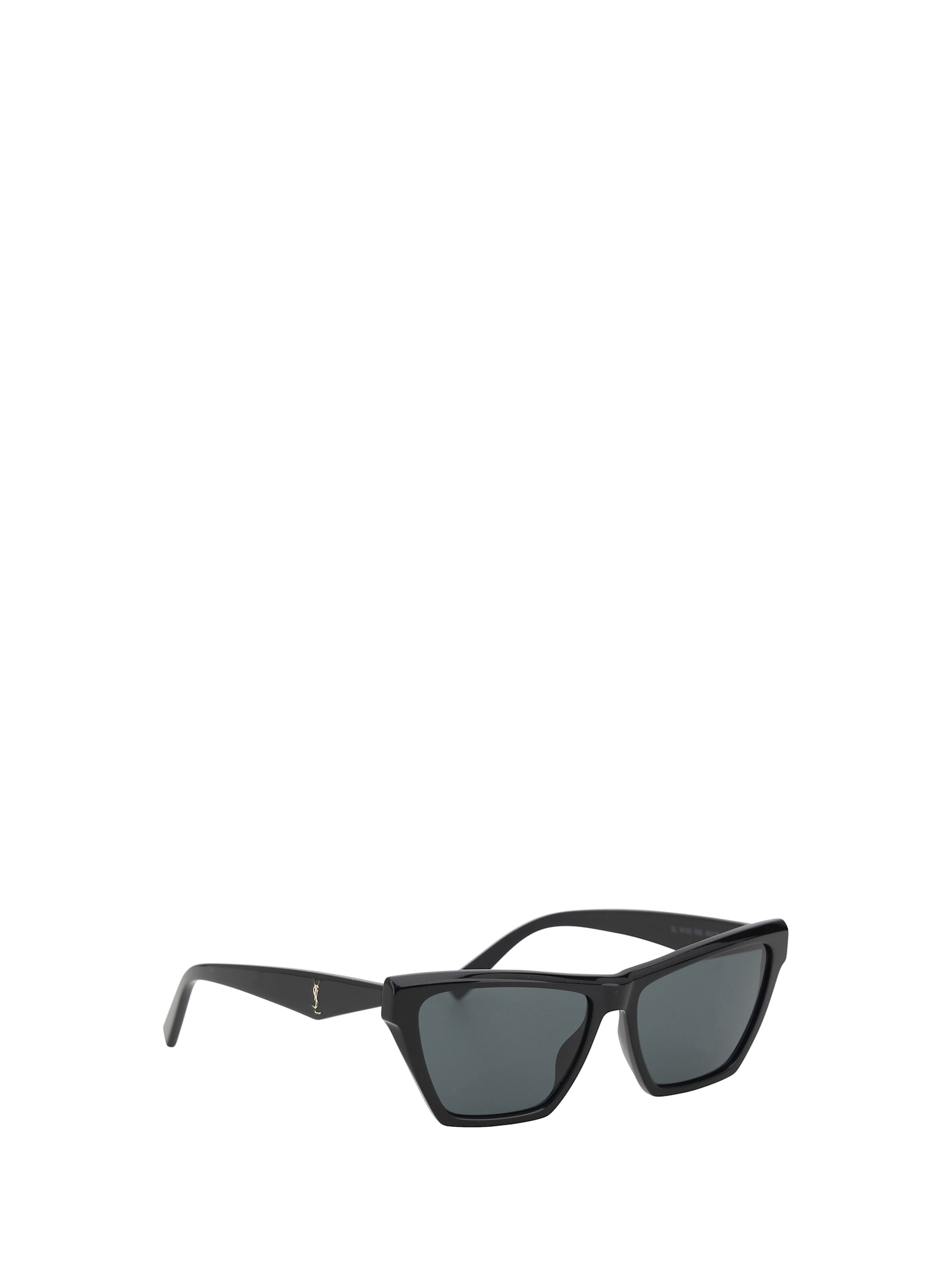 Saint Laurent Sl M103 Black Gray Crystal Sunglasses In Black
