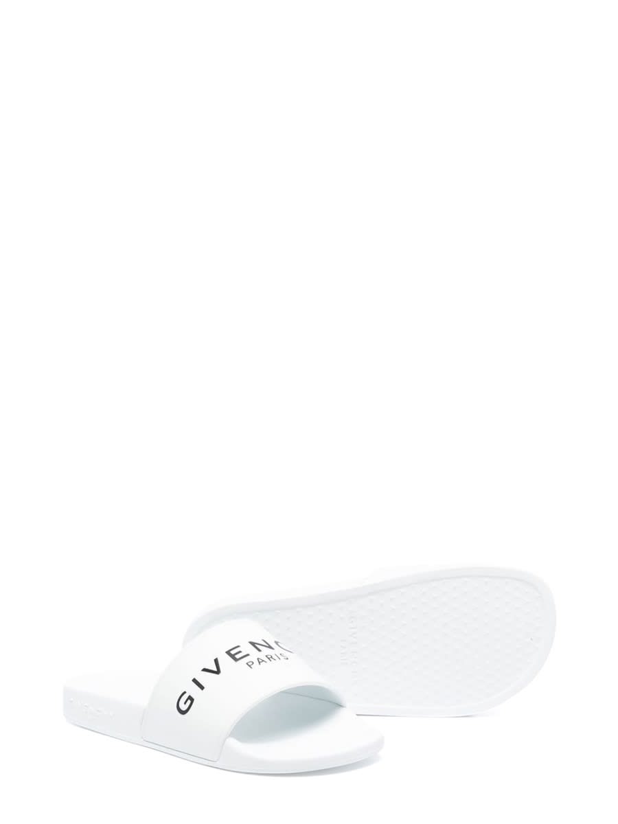 GIVENCHY RUBBER LOGO SLIPPERS 