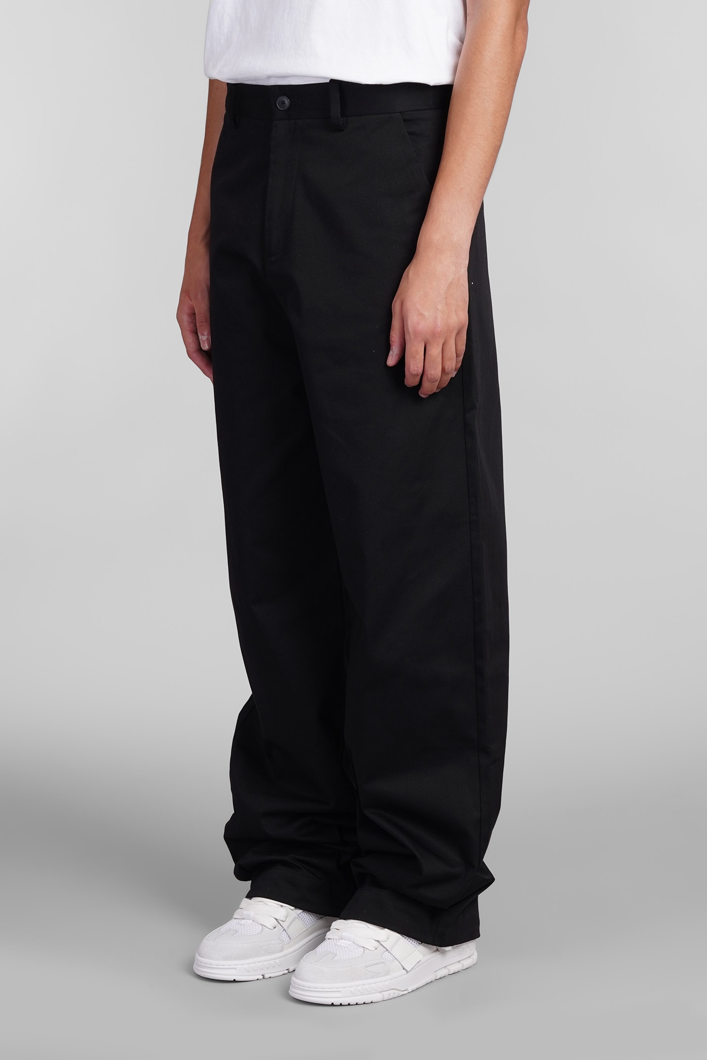 Axel Arigato Logo-tag Trousers In Black