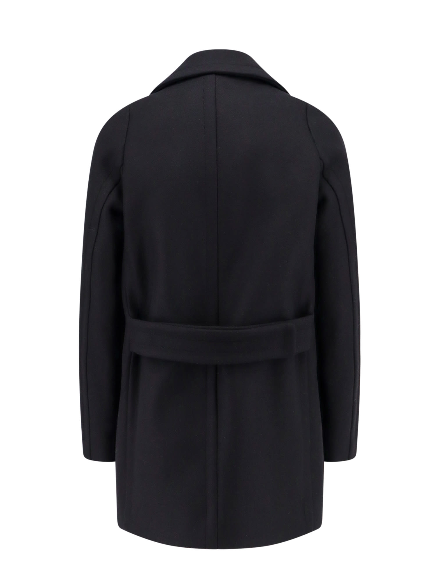 Shop Dries Van Noten Coat In Black