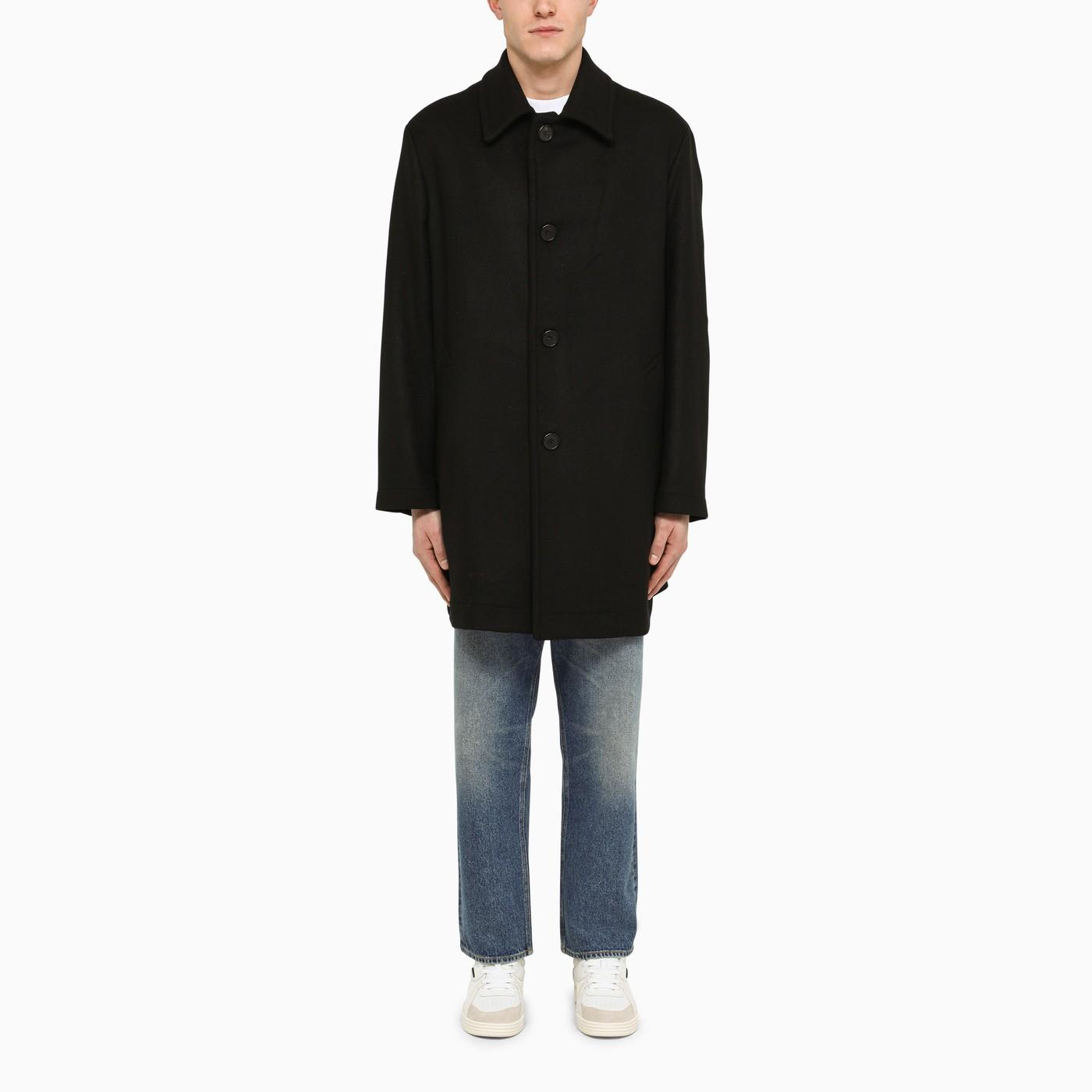 Palm Angels Black Short Coat