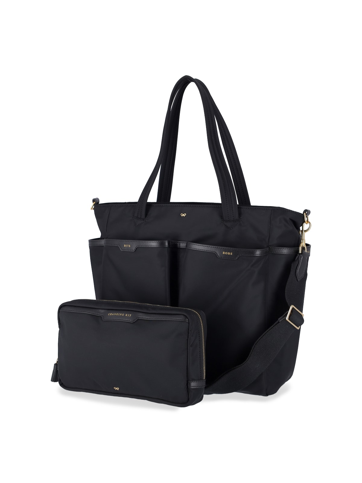 Shop Anya Hindmarch Tote Bag Multi-pocket In Black