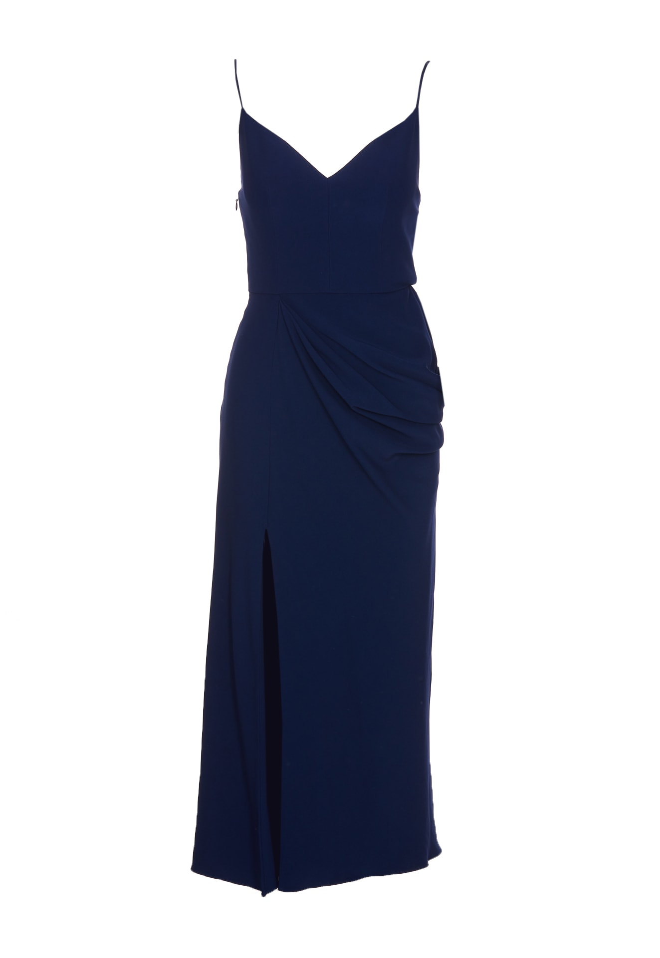 Shop Alexander Mcqueen Midi Dress In Blue