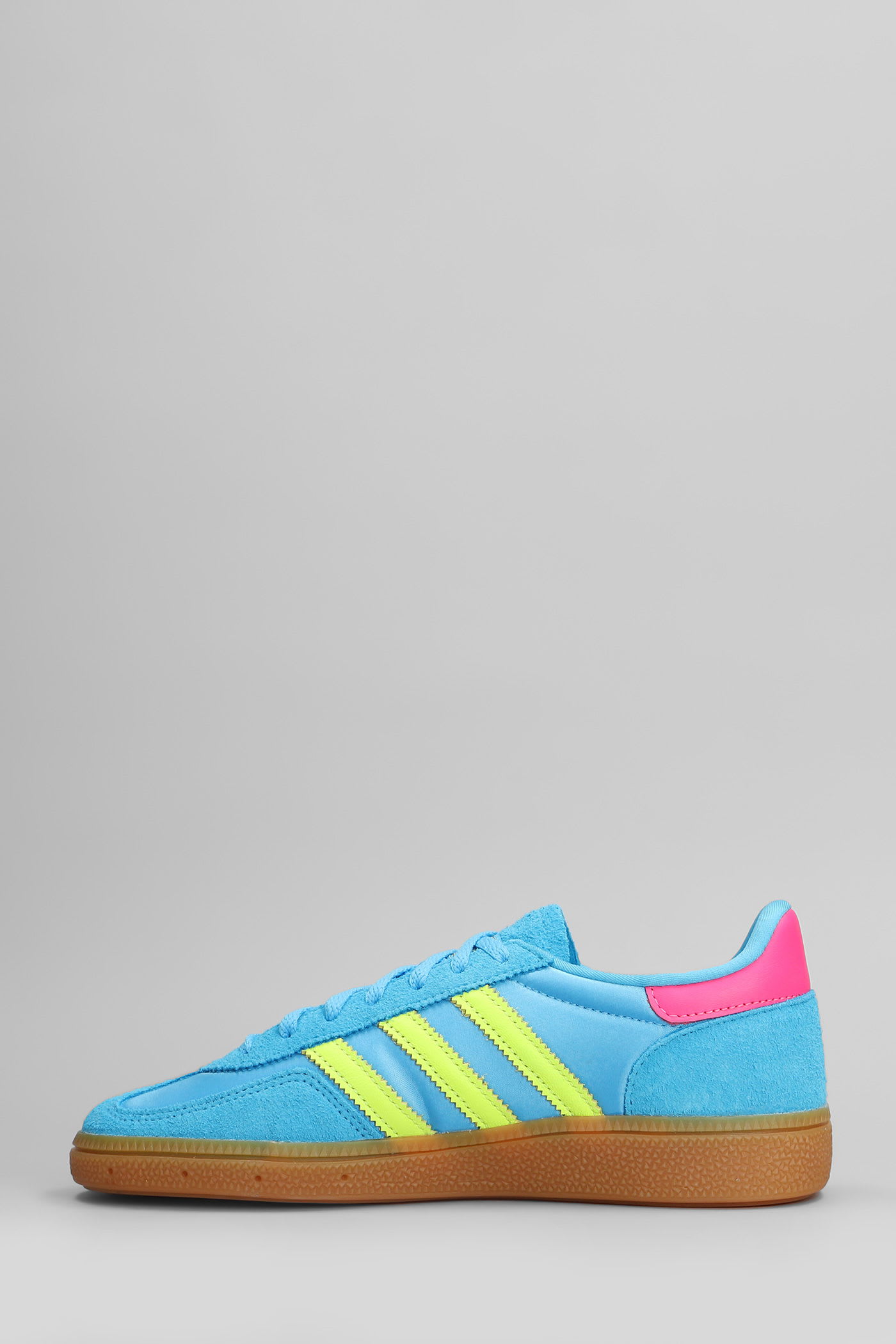 Adidas Originals Handball Spezial Sneakers In Cyan Suede And Fabric In Multi