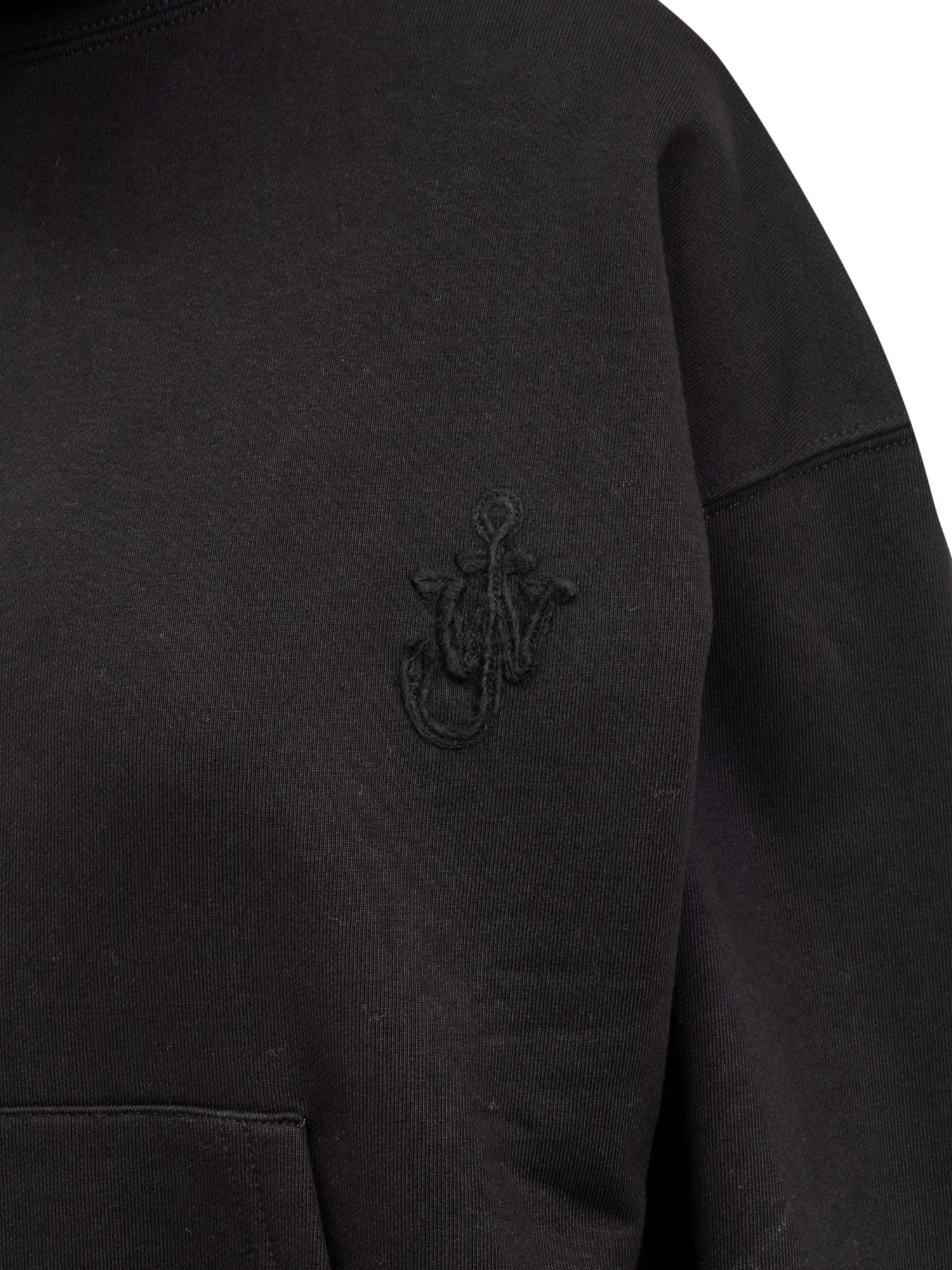 Shop Jw Anderson Jwanchor Hoodie In Black