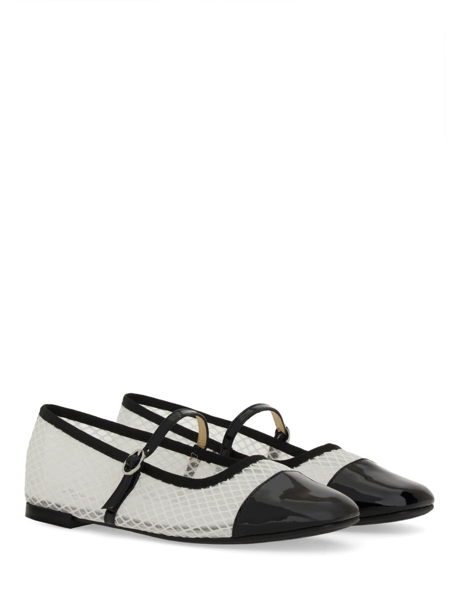 Repetto Patent-toecap Ballet Flats In Black