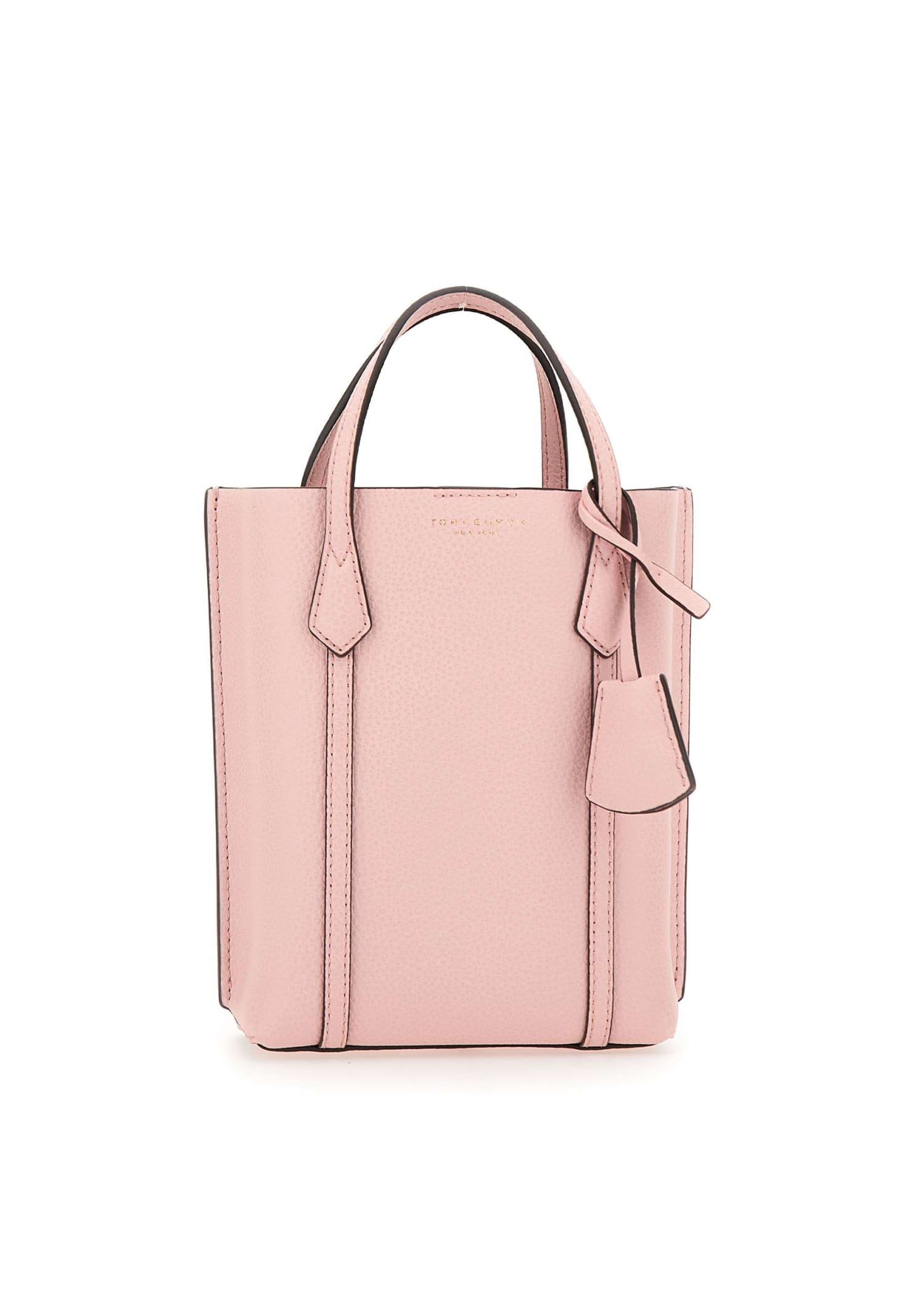 Tory Burch Women's Mini Perry Leather Tote - Shell Pink One-Size