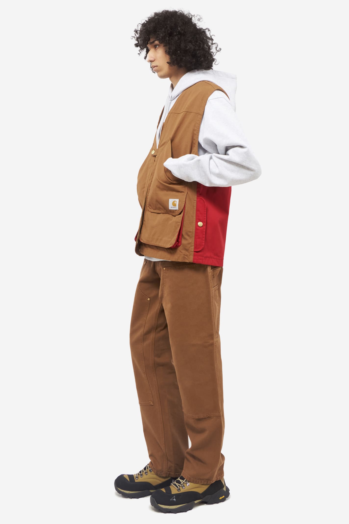Shop Carhartt Heston Vest In Brown