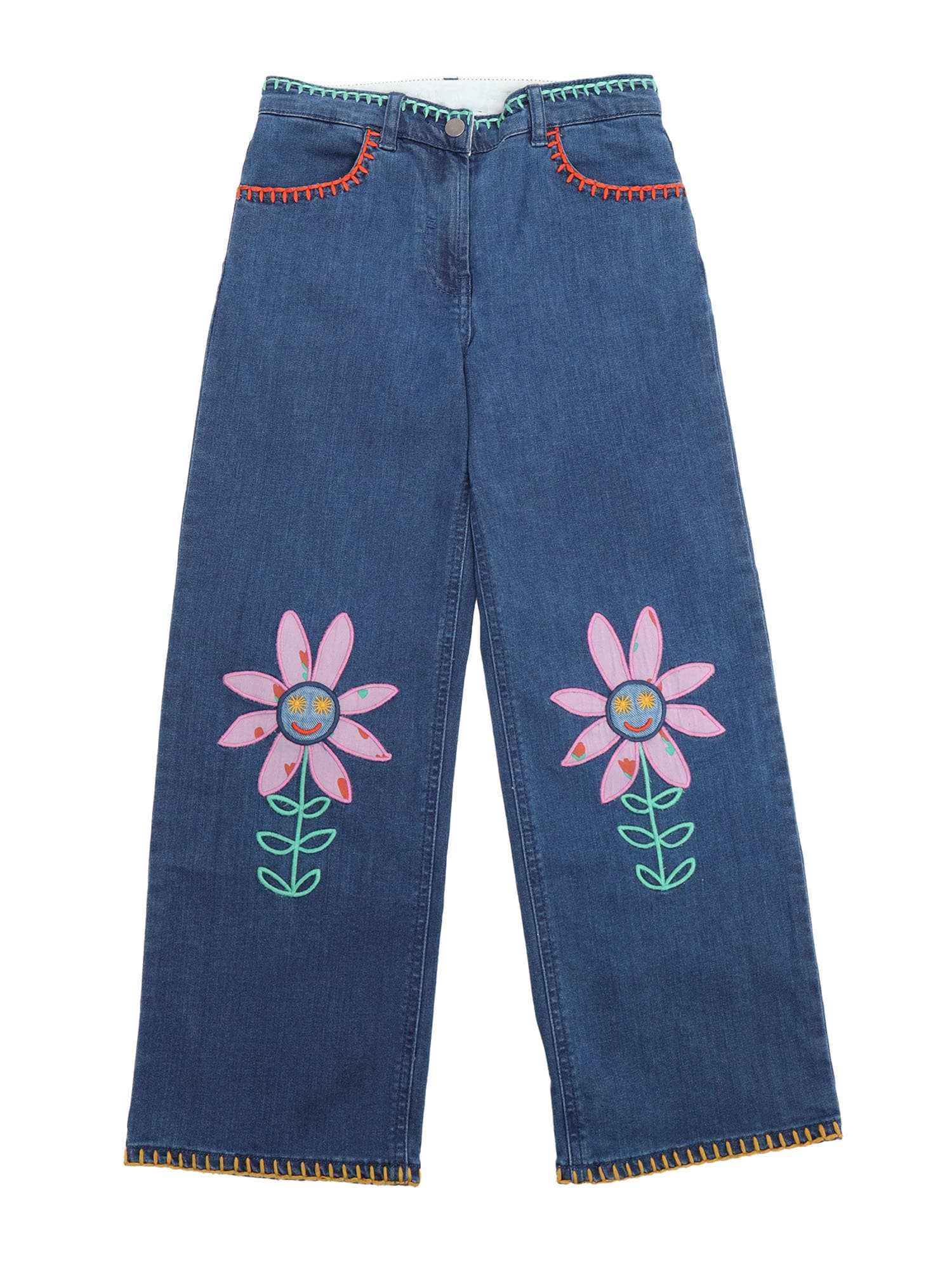 STELLA MCCARTNEY EMBROIDERED JEANS