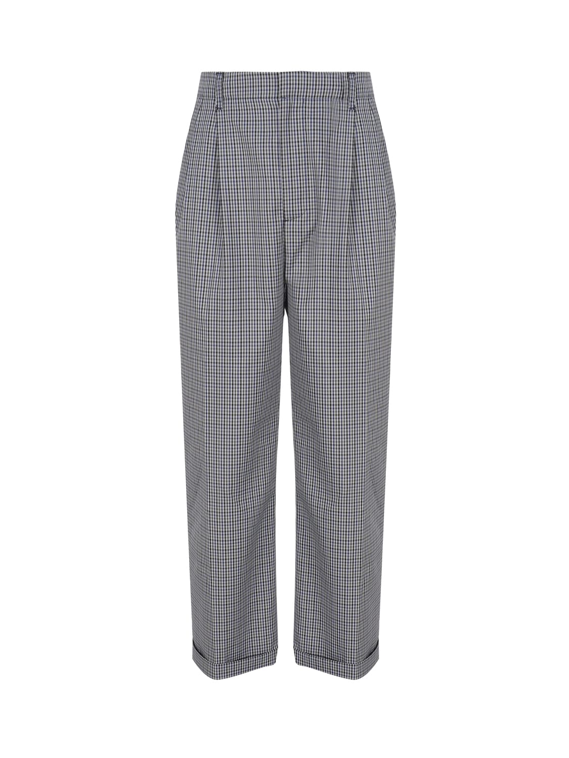 Marni Neptune Checked Compact Wool Trousers
