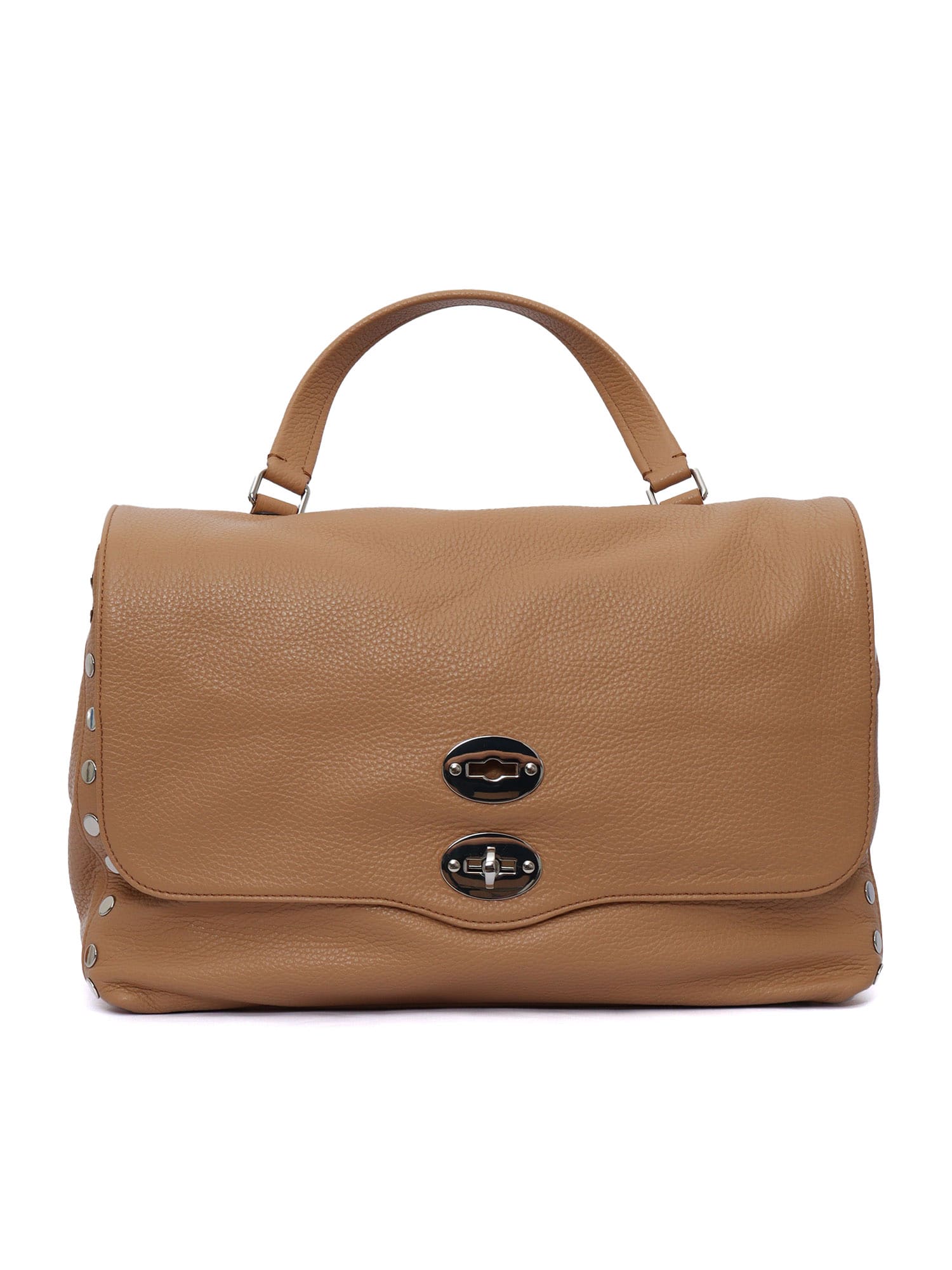 Zanellato Postina Daily Medium Leather Handbag In Brown