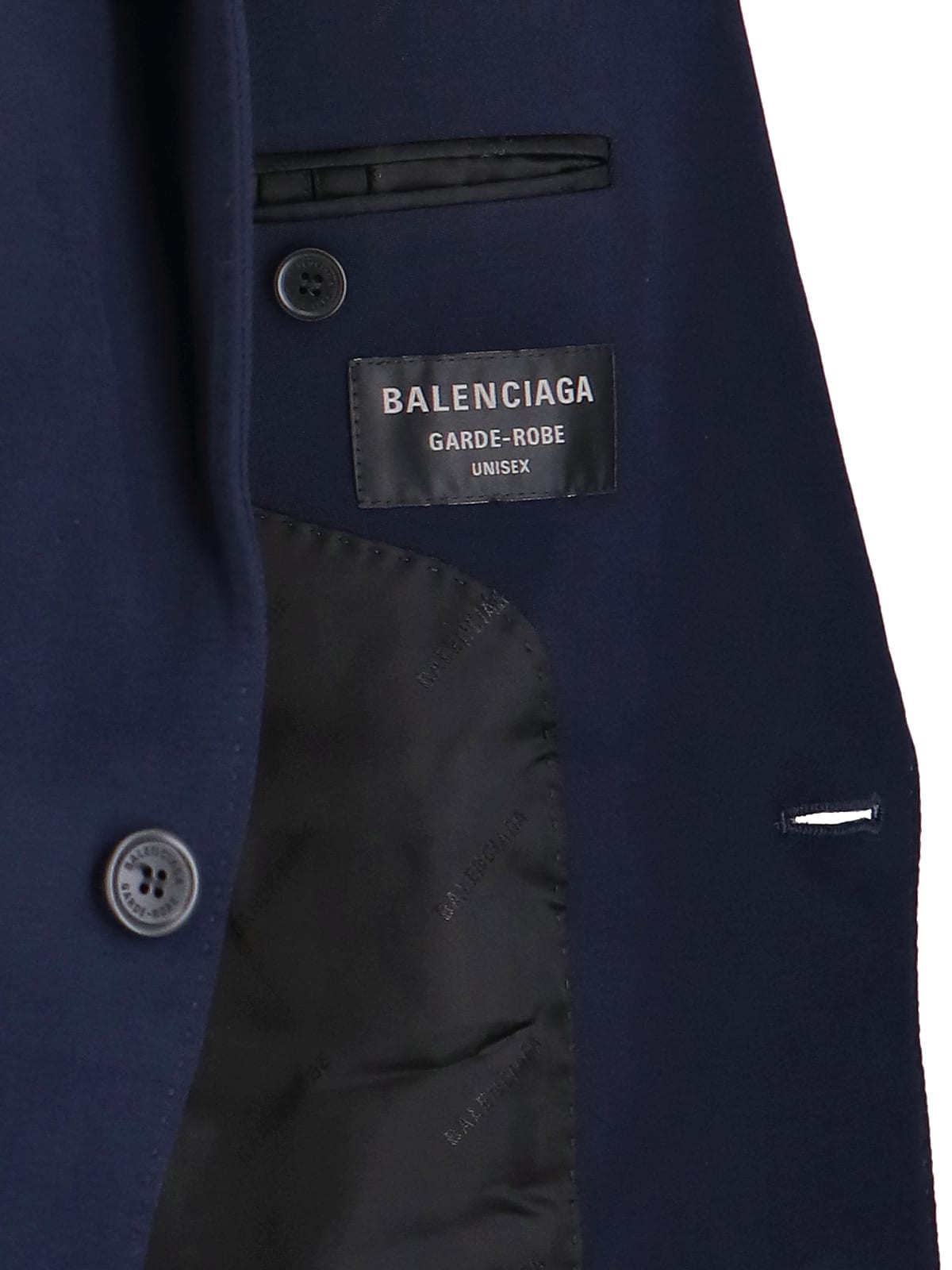 Shop Balenciaga Single-breasted Jacket In Blue