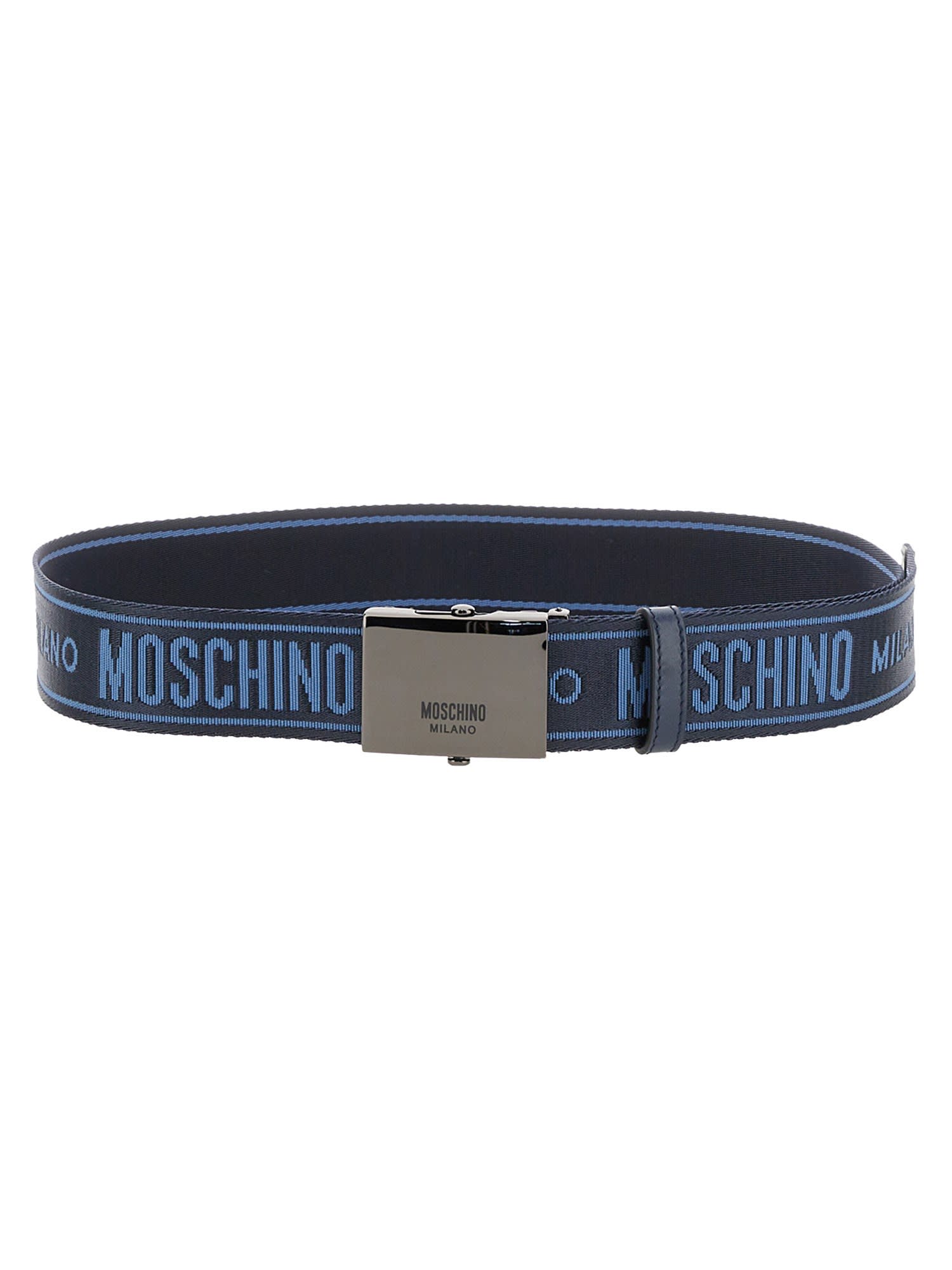 Moschino Cintura Con Logo Jacquard