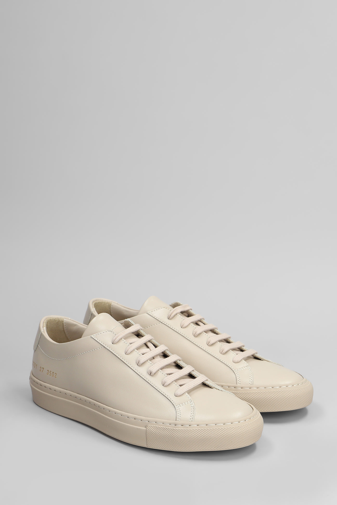 Common Projects Original Achilles Sneakers In Beige Leather