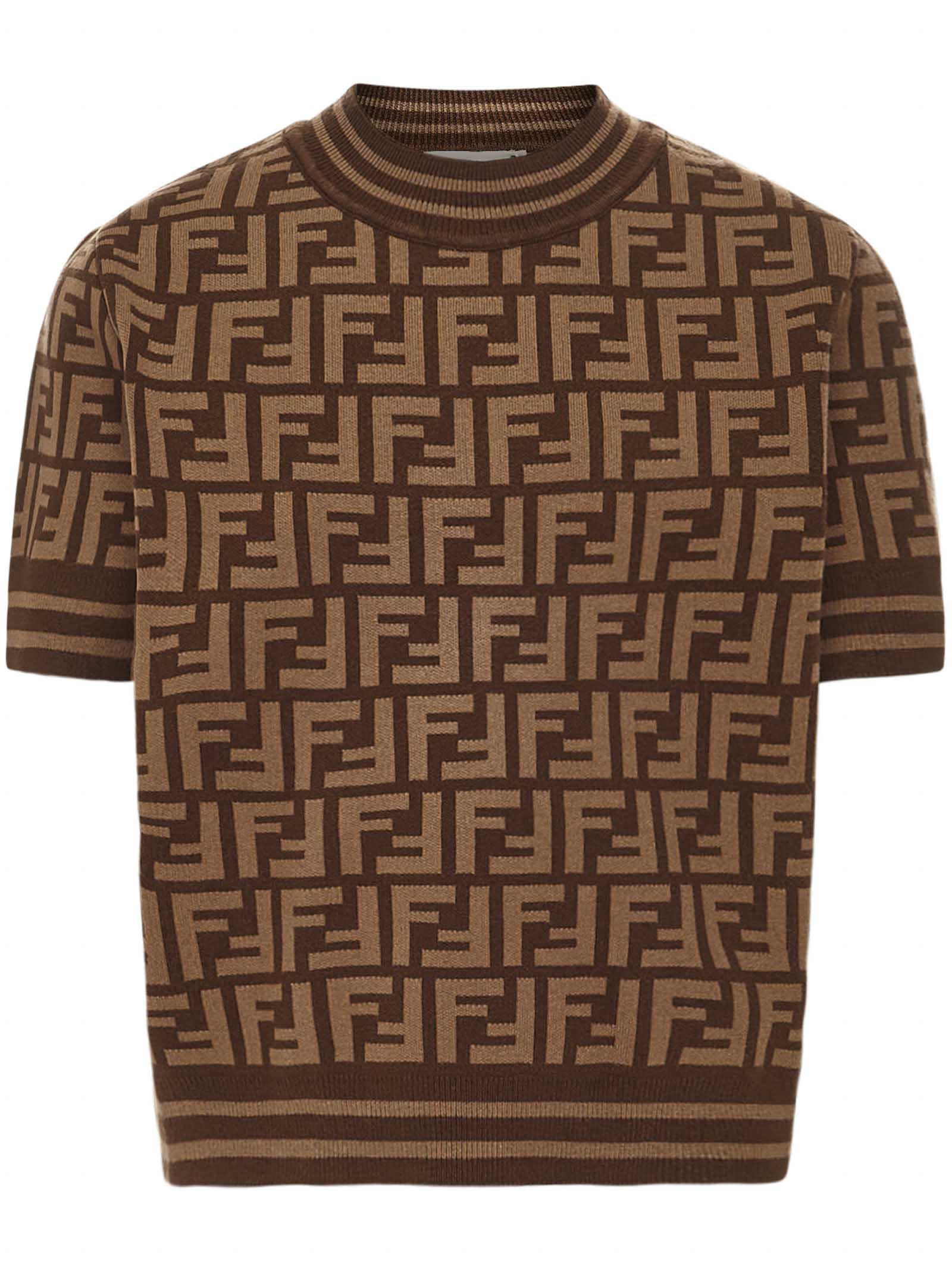 Shop Fendi Sweater In Brown