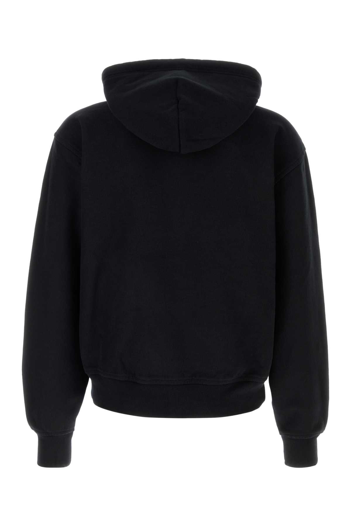 Shop Burberry Black Cotton Blend Sweatshirt