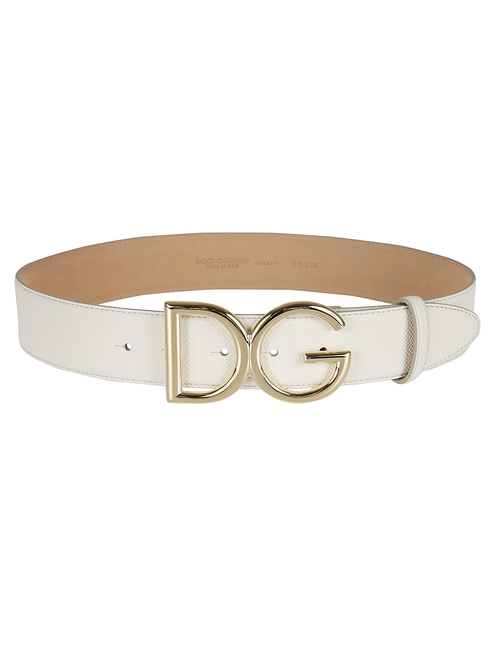Dolce & Gabbana Dolce & Gabbana Branded Buckle Belt - Bianco - 10875352 ...