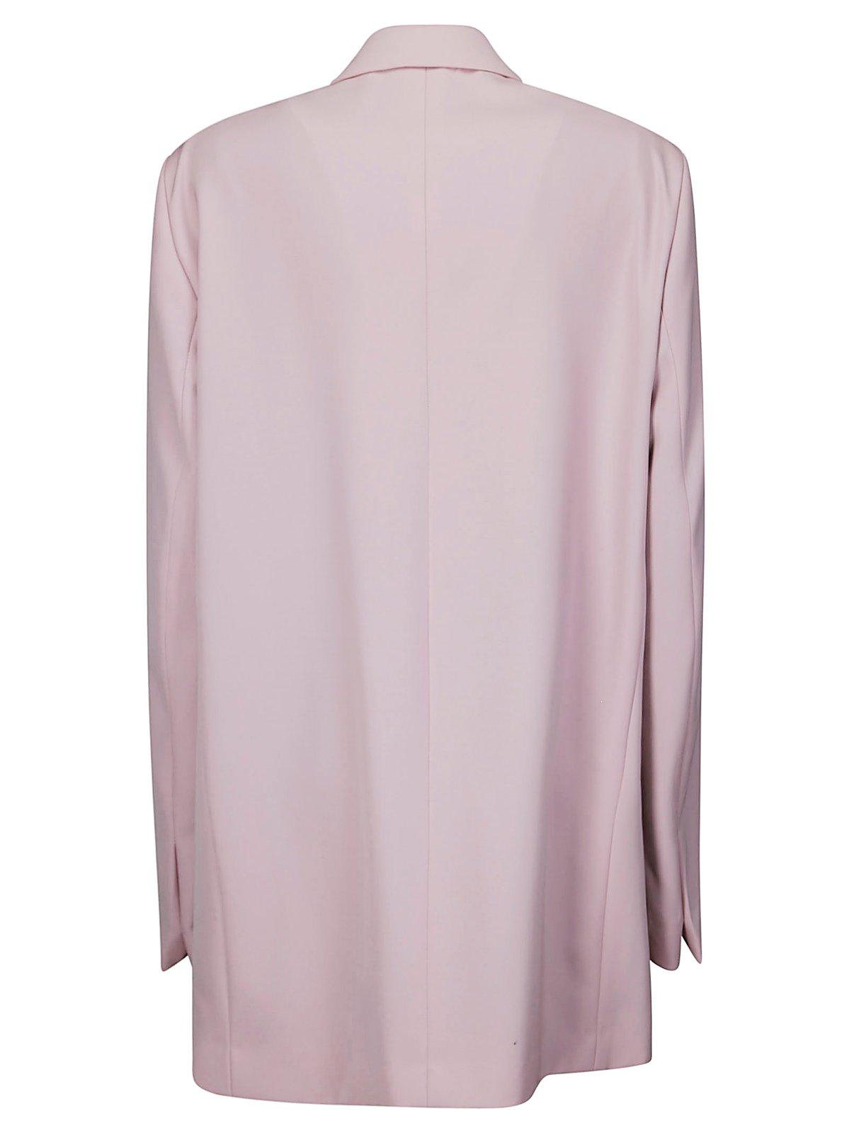 Shop Dries Van Noten Double Breasted Long Sleeved Jacket In Pink