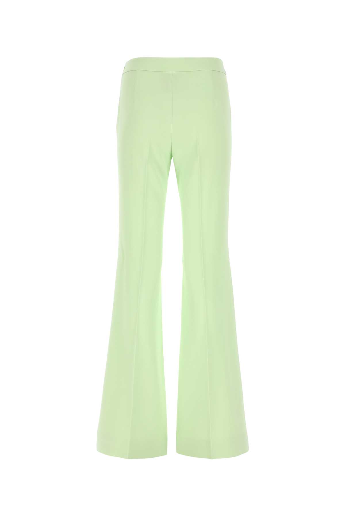 Shop Moschino Pastel Green Stretch Viscose Pant In 0449