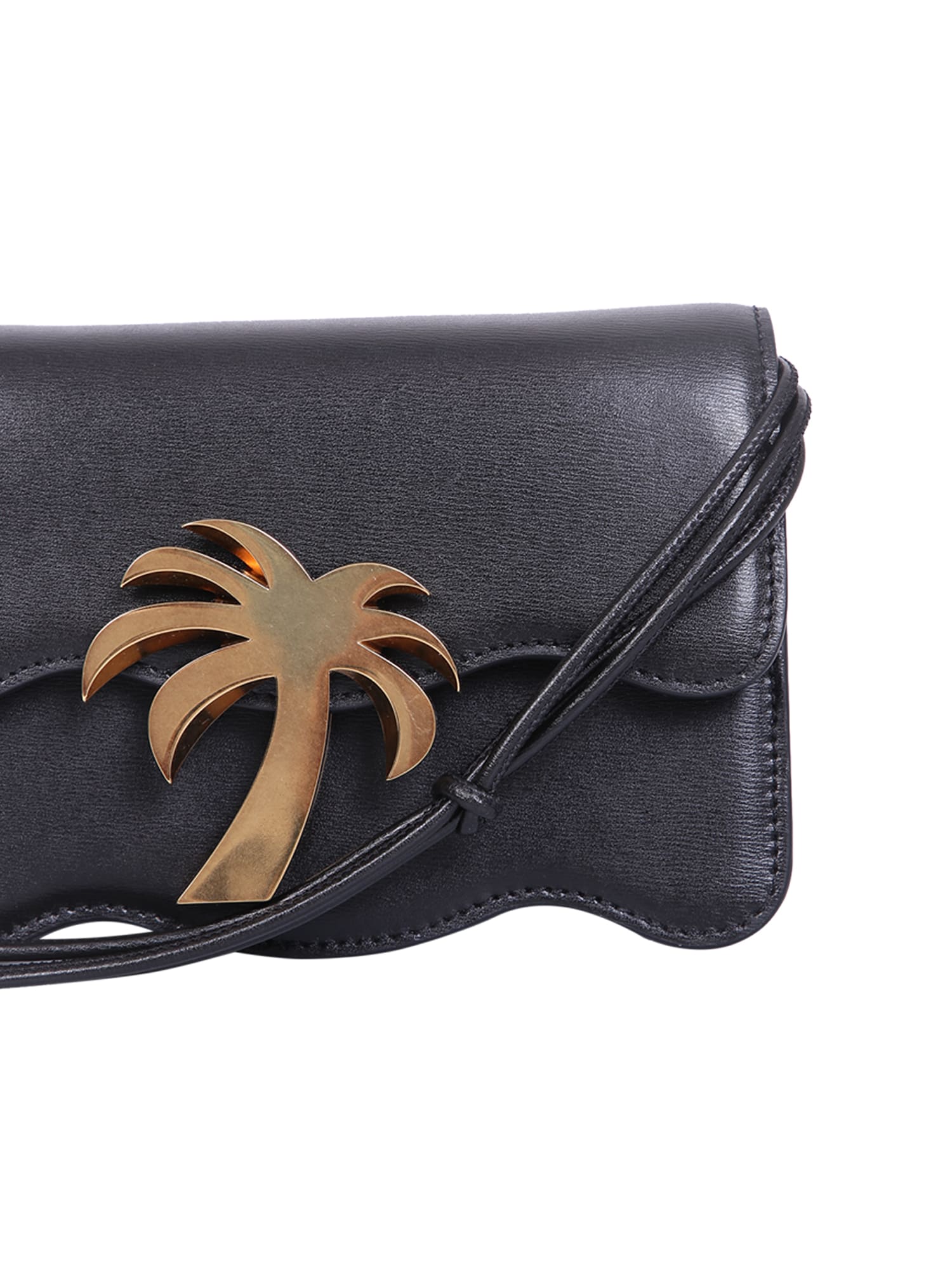 Shop Palm Angels Palm Beach Mini Bag In Black