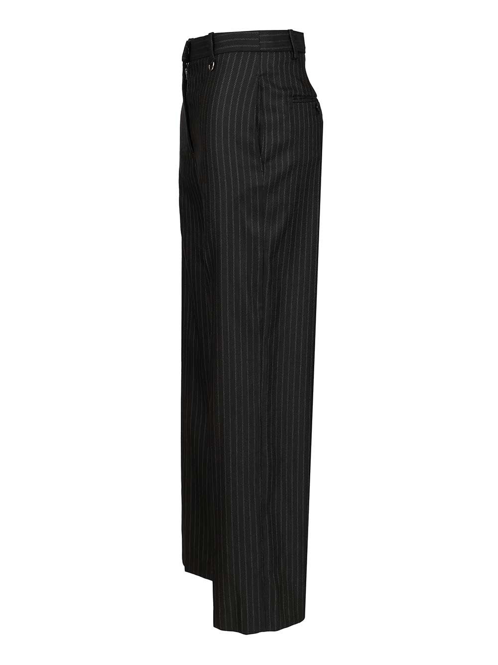 Isabel Marant Noanda Pinstriped Suit Trousers In Black