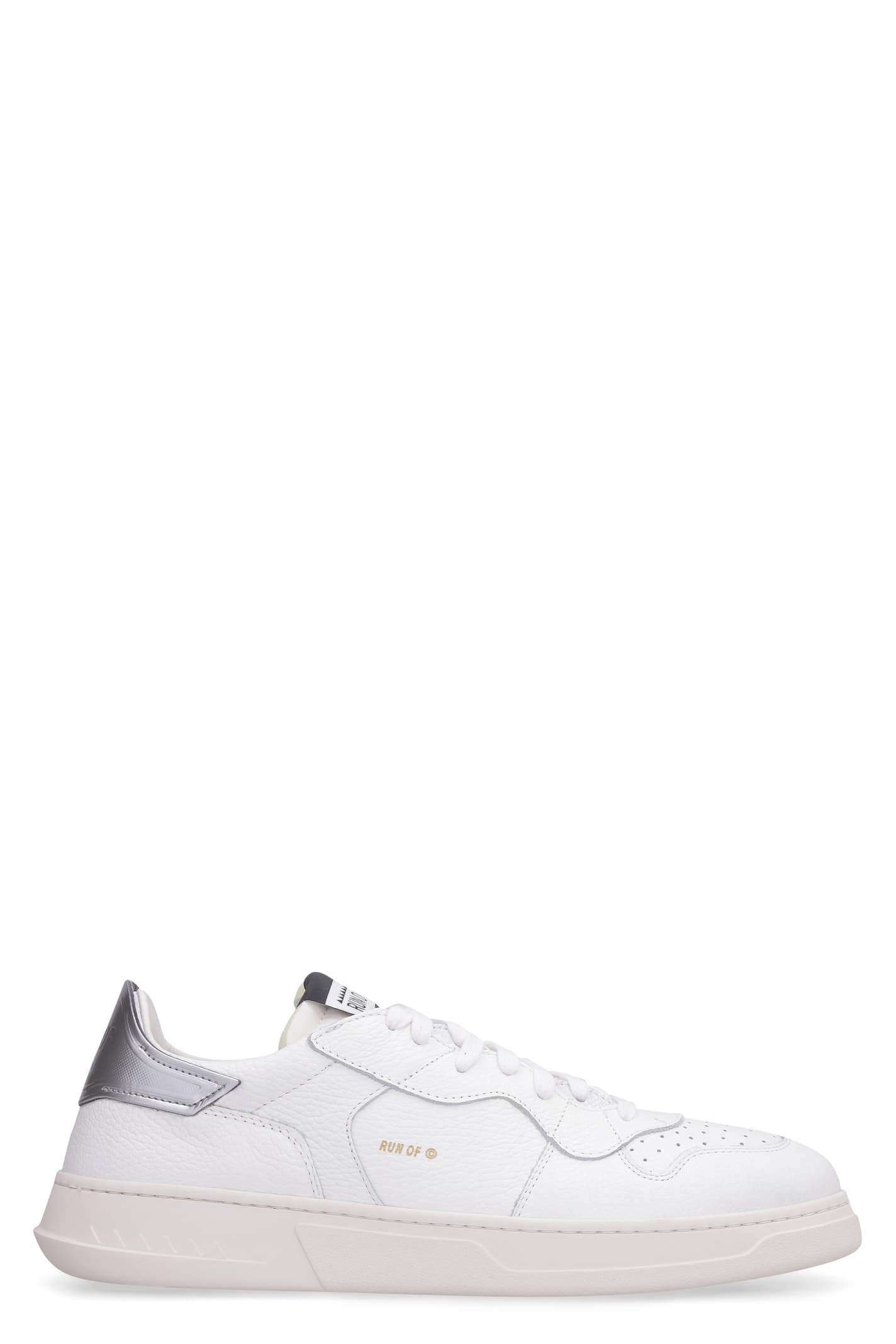 RUN OF Class-s Leather Low-top Sneakers