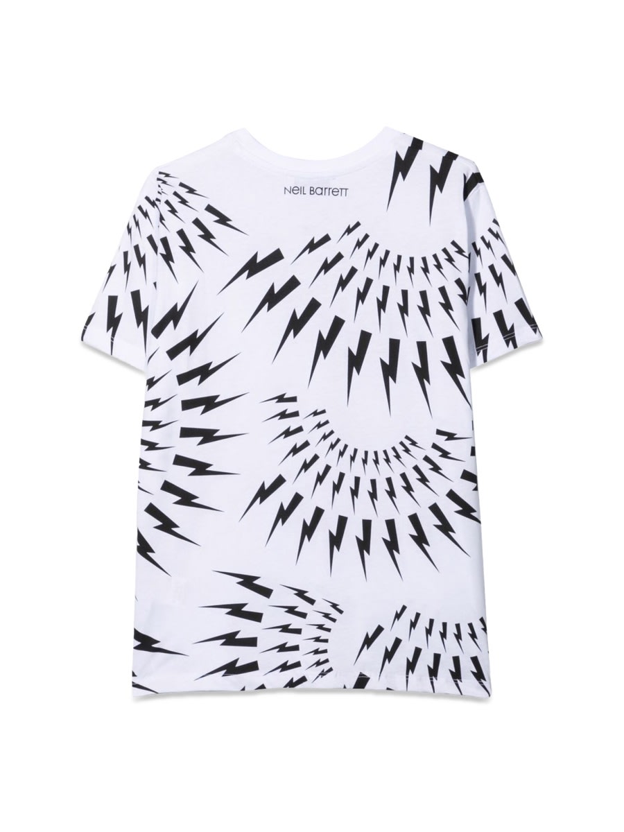 Neil Barrett Jersey Boy T-shirt In White
