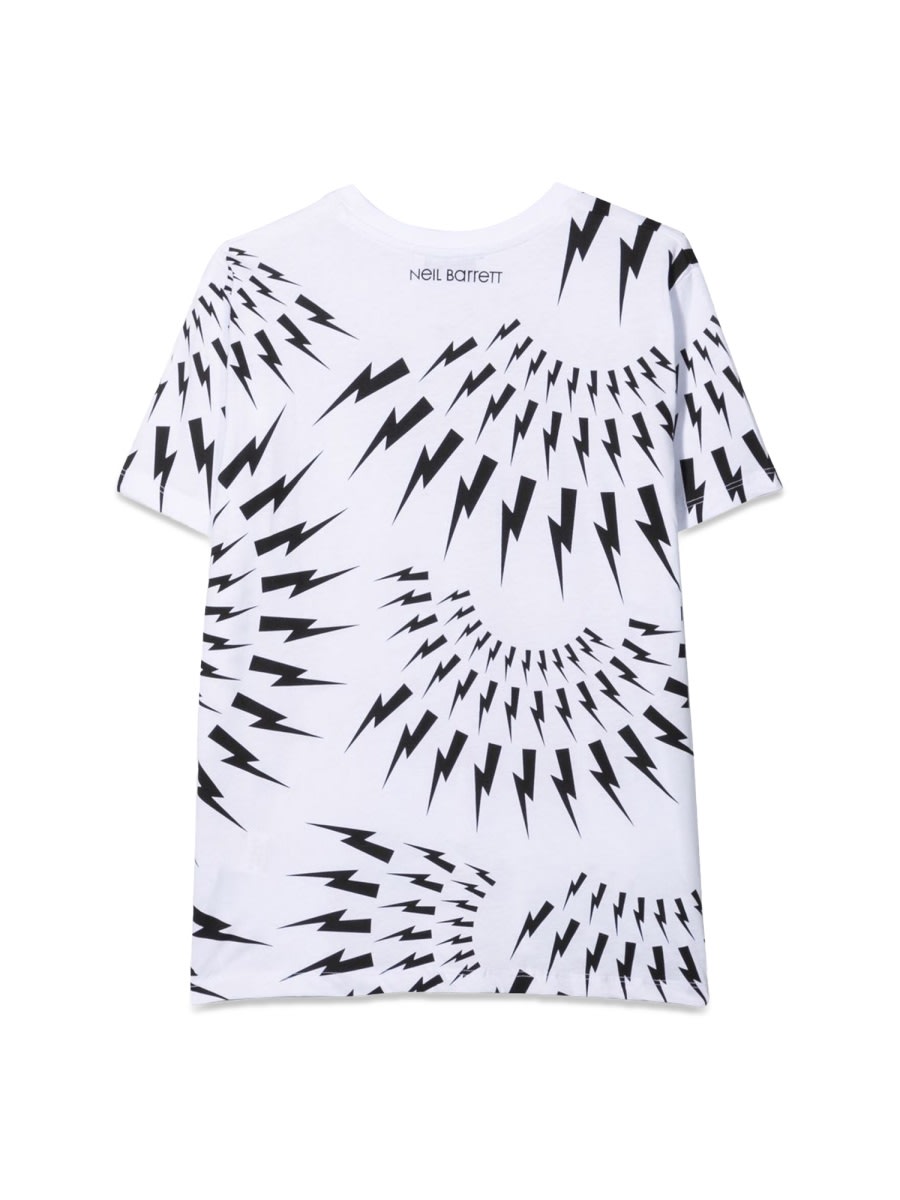 Shop Neil Barrett Jersey Boy T-shirt In White