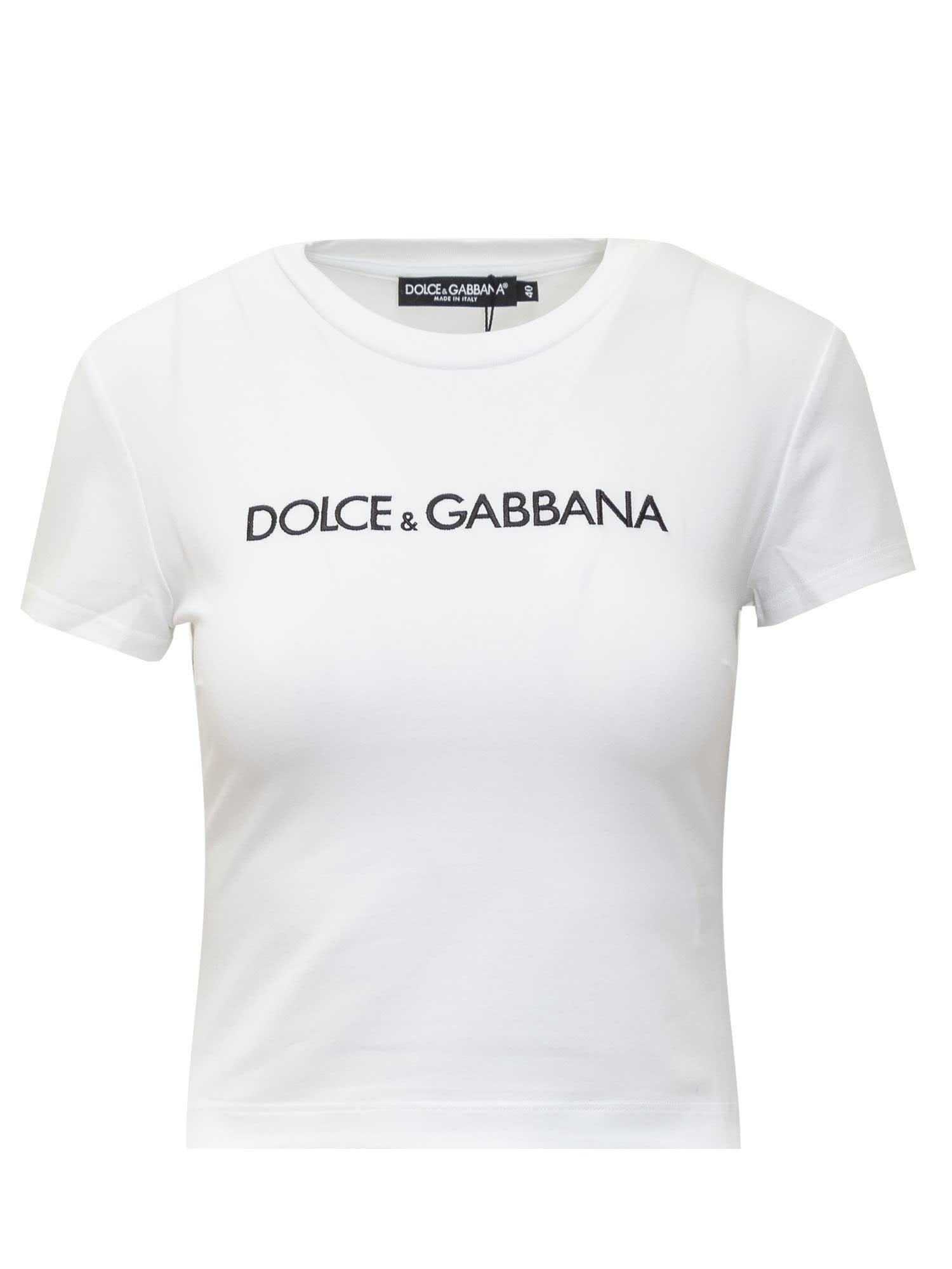 Shop Dolce & Gabbana T-shirt In Bianco Ottico