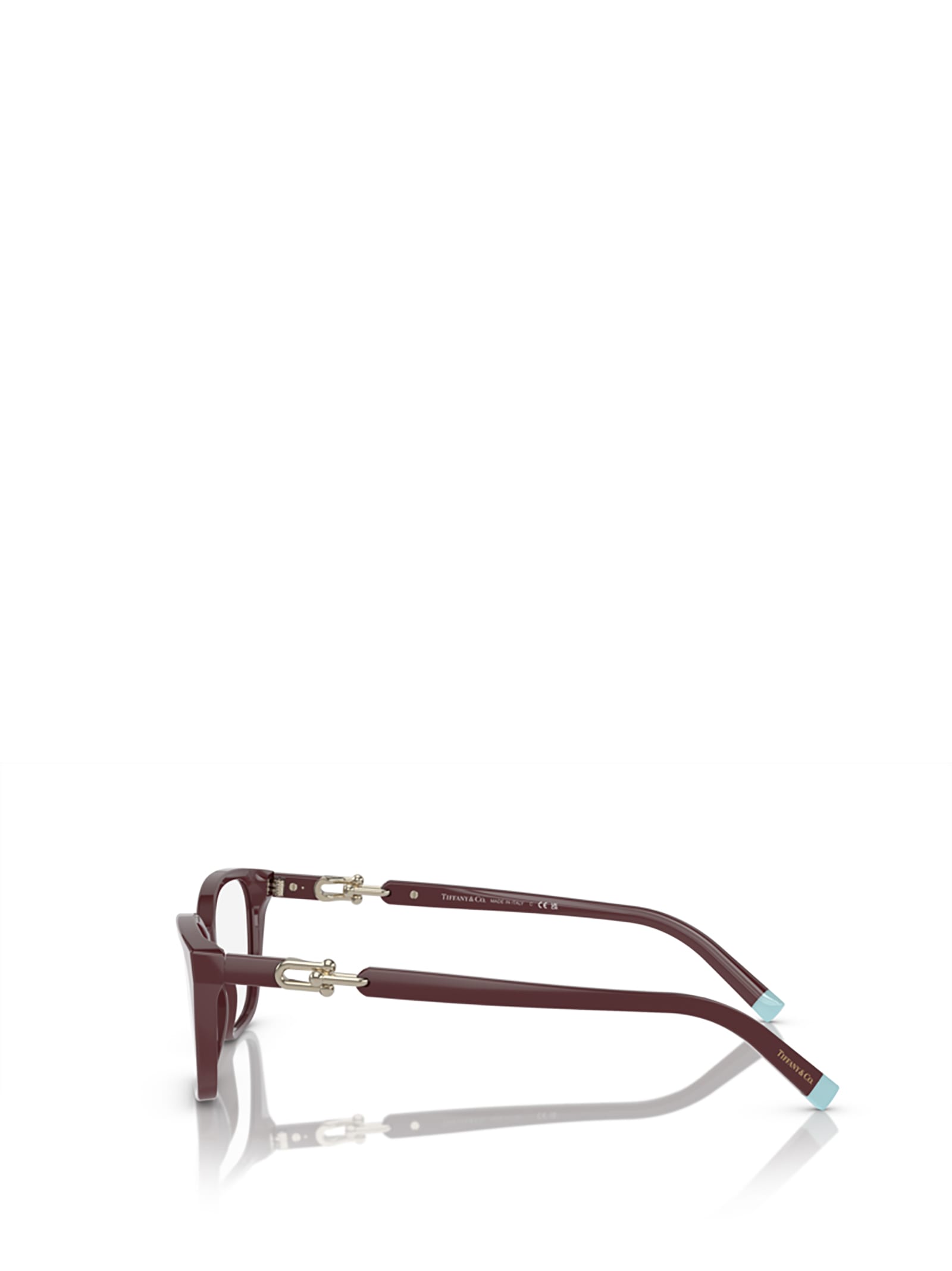 Shop Tiffany &amp; Co. Tf2229 Solid Burgundy Glasses