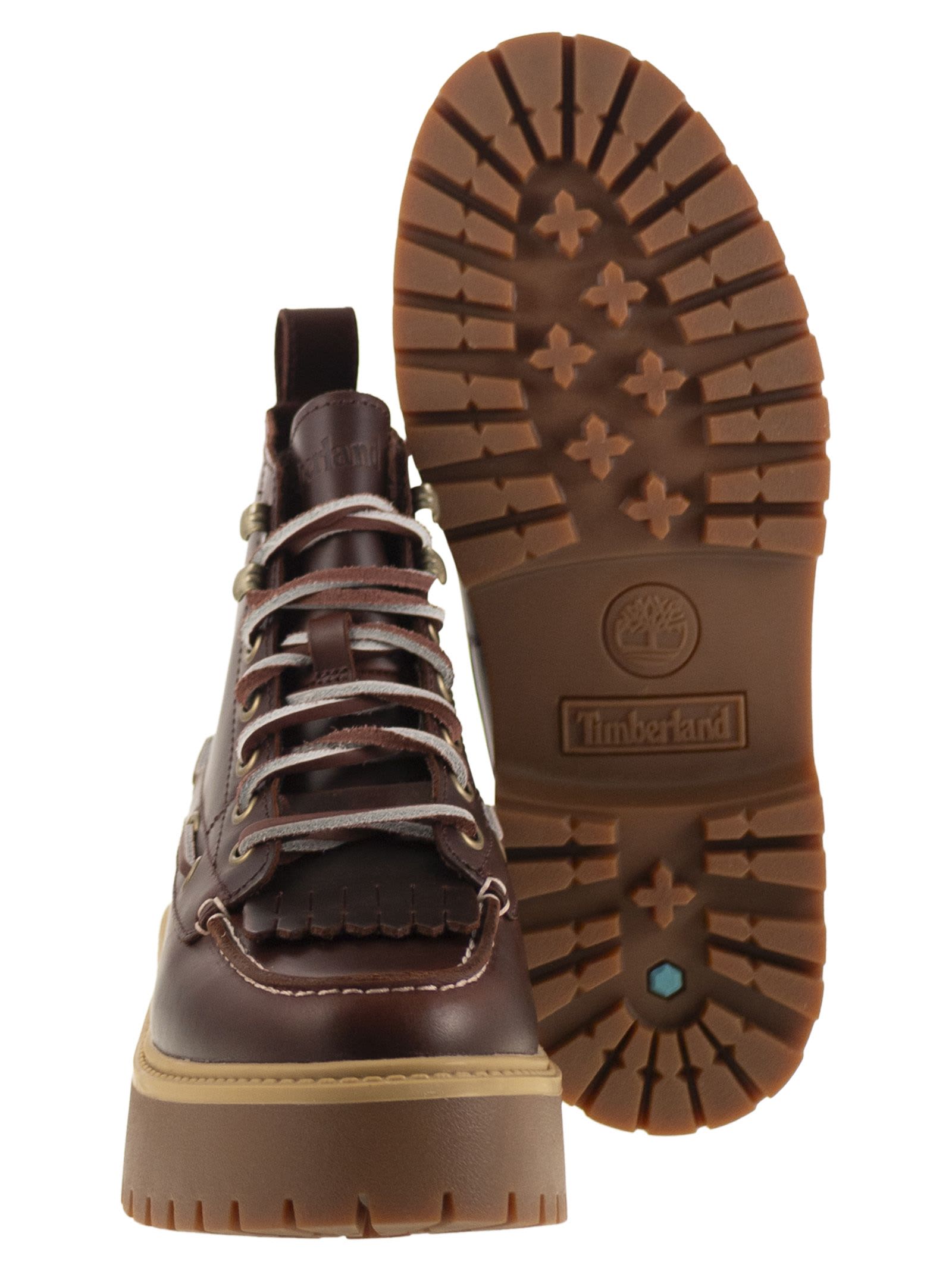 Timberland Stone Street Platform Hiking Boot In Brown
