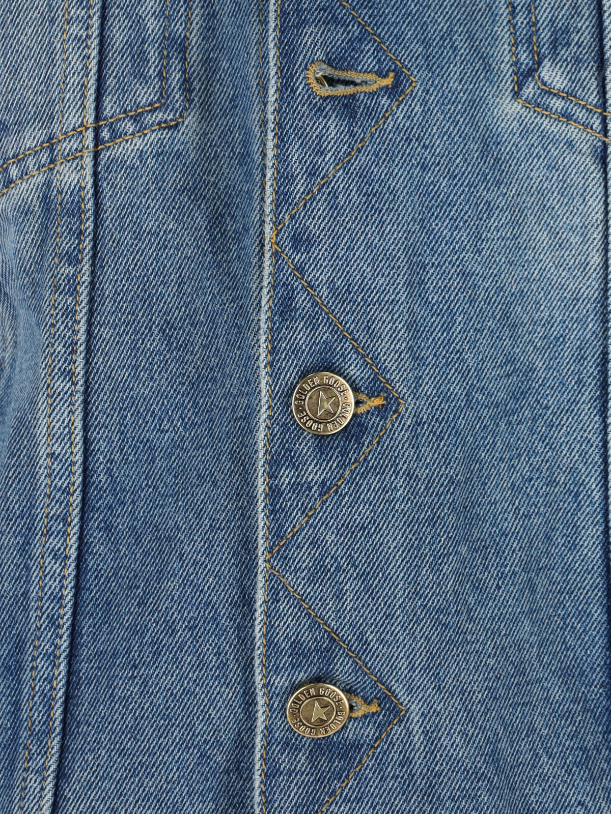Golden Goose Denim Jacket In Blue