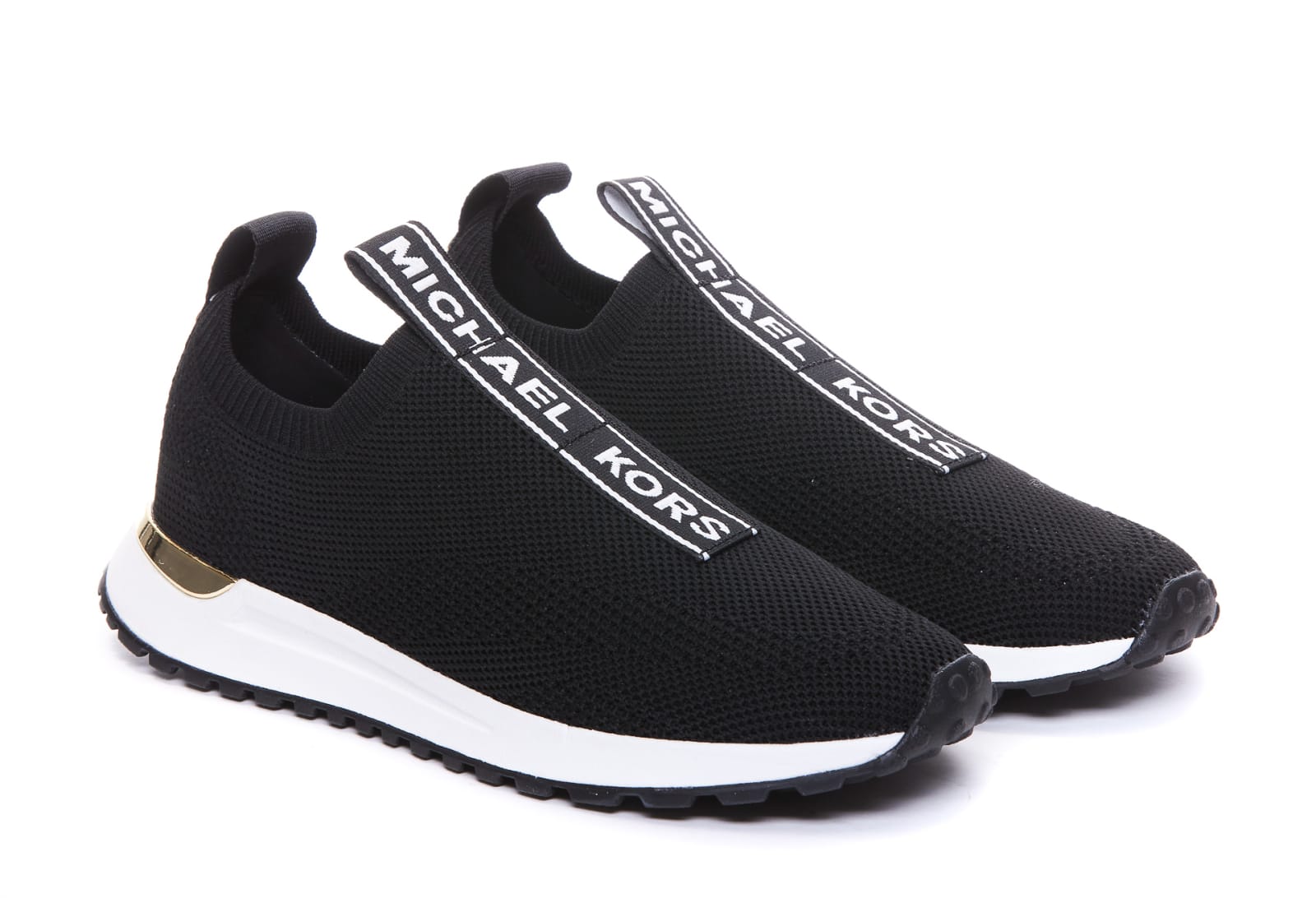 Shop Michael Michael Kors Bodie Slip On Sneakers In Black